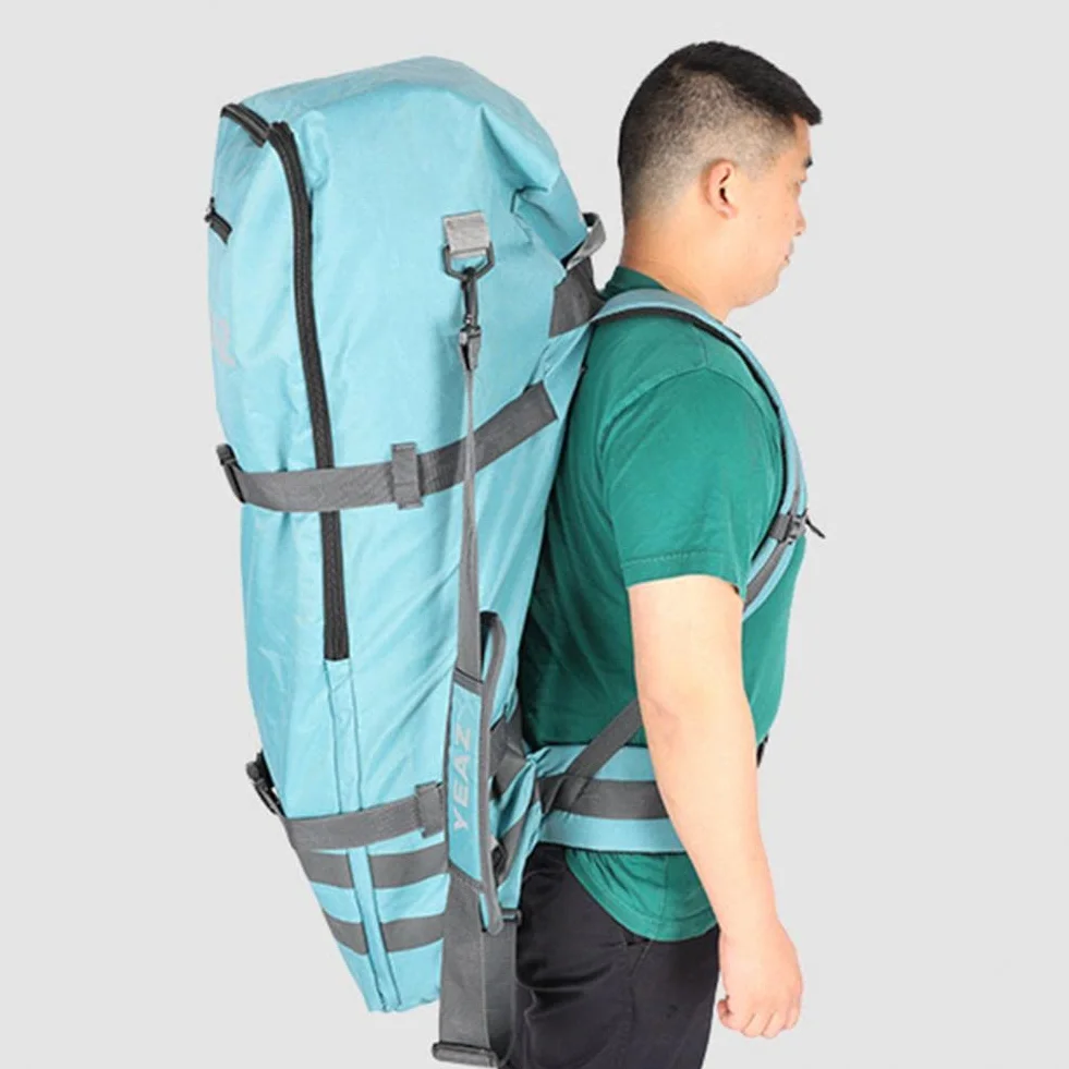 Mochila para tabla de remo, bolsa de viaje con cremallera, portátil, de nailon, impermeable, gran capacidad, para tabla de surf inflable, 84 L