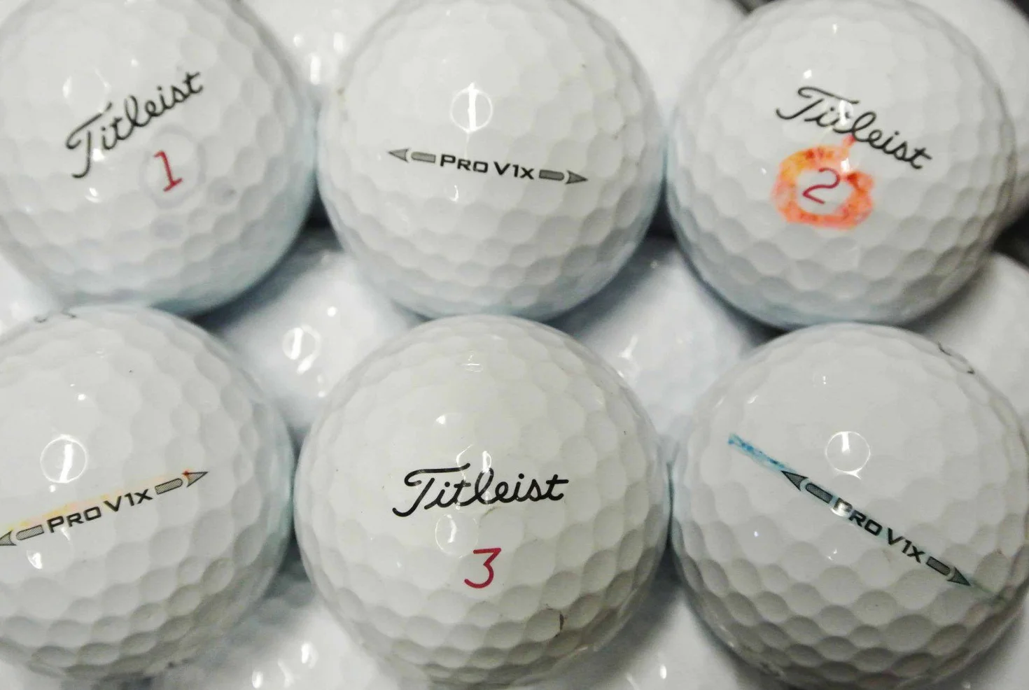 TITLEIST PRO V1X PELOTAS DE GOLF RECUPERADAS CALIDAD AAA