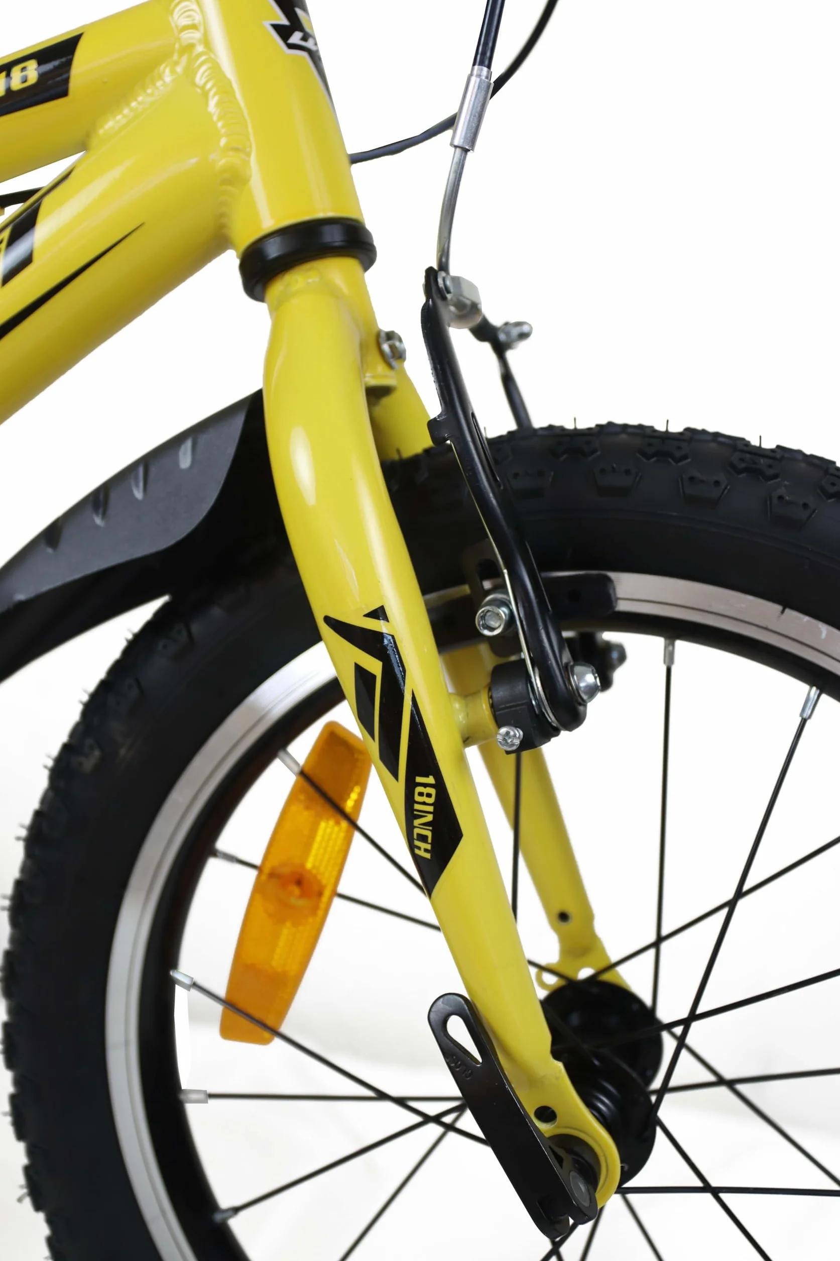 Bicicleta 18 Pulgadas Niño 6-9 Años Frenos V-Break Estabilizadores Cuadro Aluminio