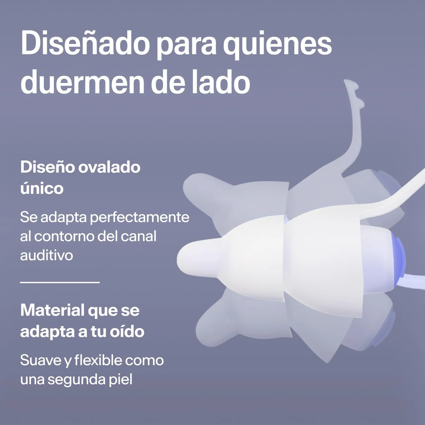 Alpine SleepDeep Tapones de Oídos para Dormir M/L Gel Supresor de Ruido Antiruido 3D