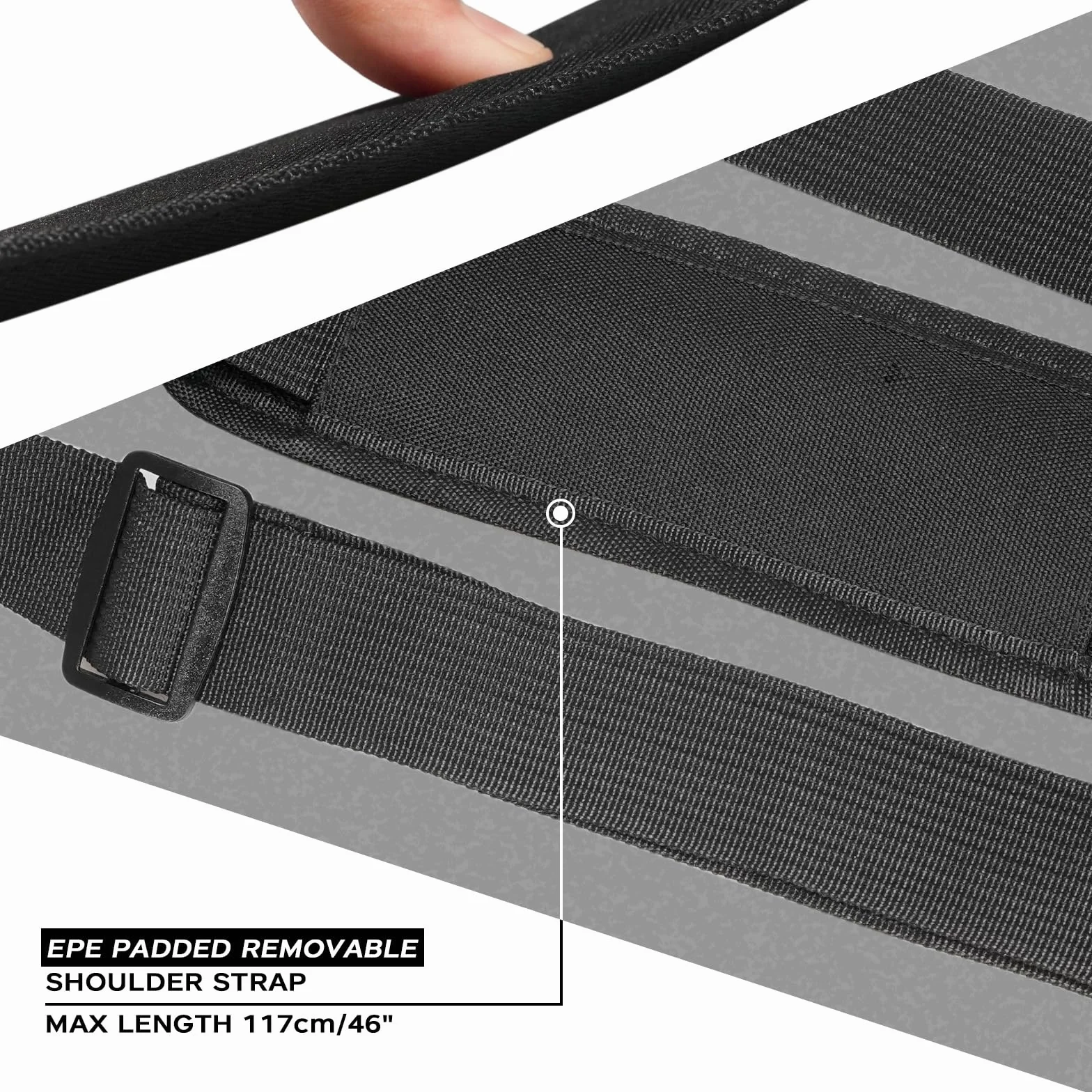 Seaknight Bolsa de pesca de un solo hombro, bolsa de pesca de carpa, bolsa de pesca en el mar, bolsa de camuflaje al aire libre, bolsa de viaje para senderismo, L - Negro, Para exteriores
