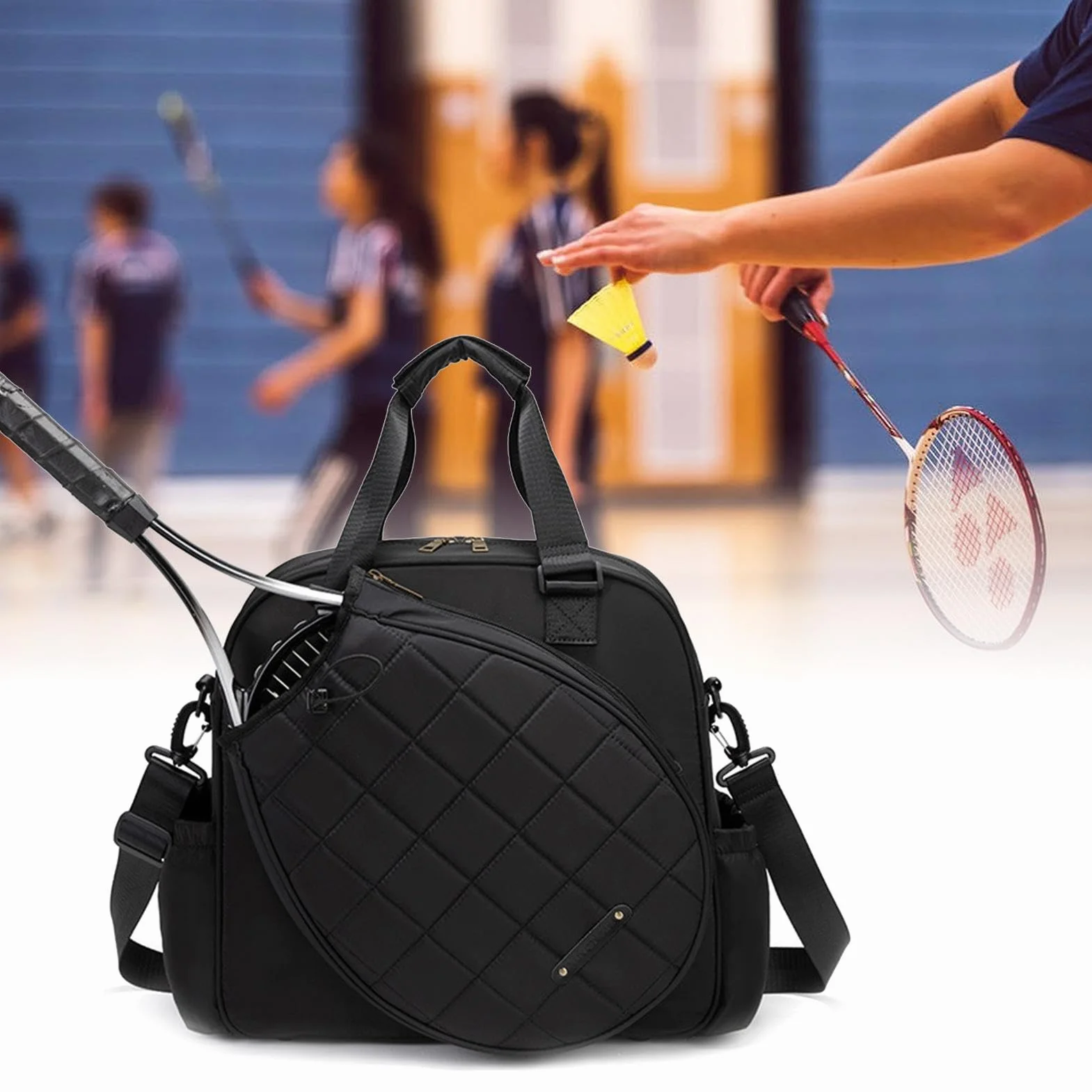 Bolsa para Raquetas de Tenis,Bolsas para Raquetas de Tenis para Hombres | Bolsa Cruzada de Tenis Impermeable | Bolsa portátil para Raqueta de Tenis, Bolsa de Tenis para Adultos para Raquetas