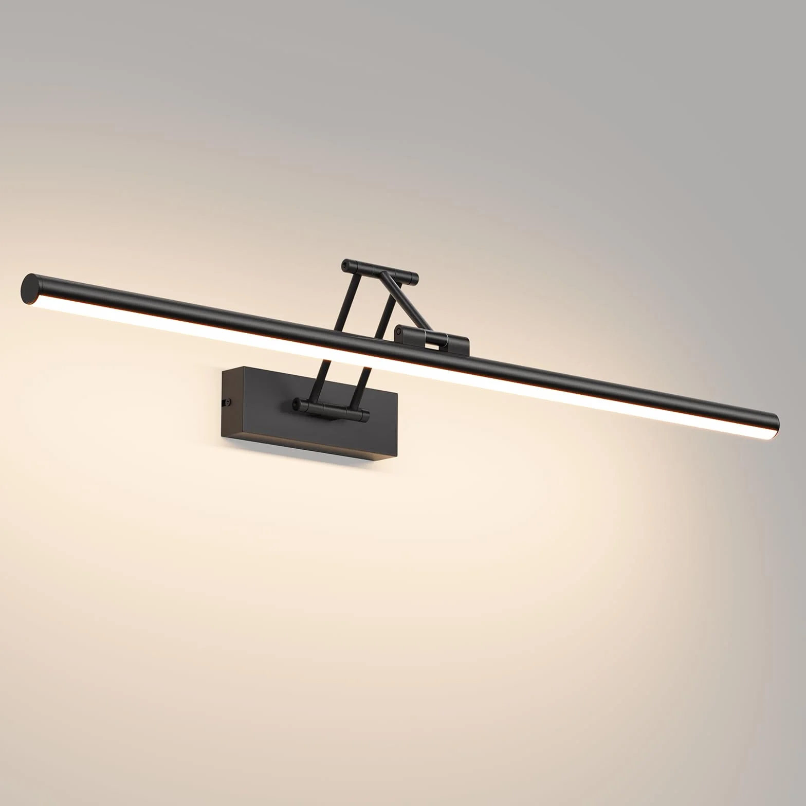 Klighten LED Lámpara de Espejo 70cm 24W 1650LM IP44 4000K Negro