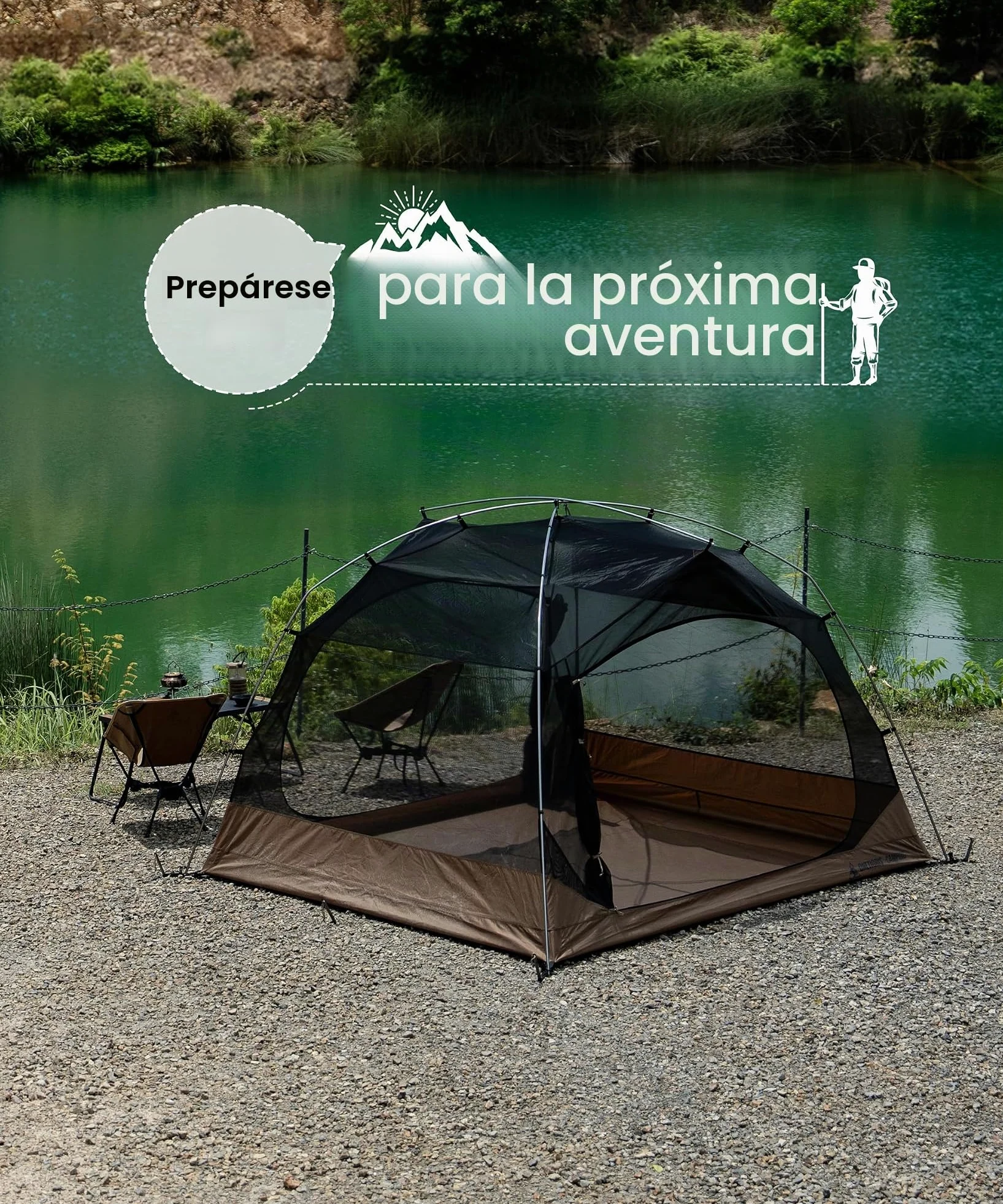 OneTigris JOVIAN 4 personas tienda de campaña impermeable cúpula para camping | Tienda de campaña familiar con columna de agua de 2000 mm, para actividades al aire libre y excursiones familiares