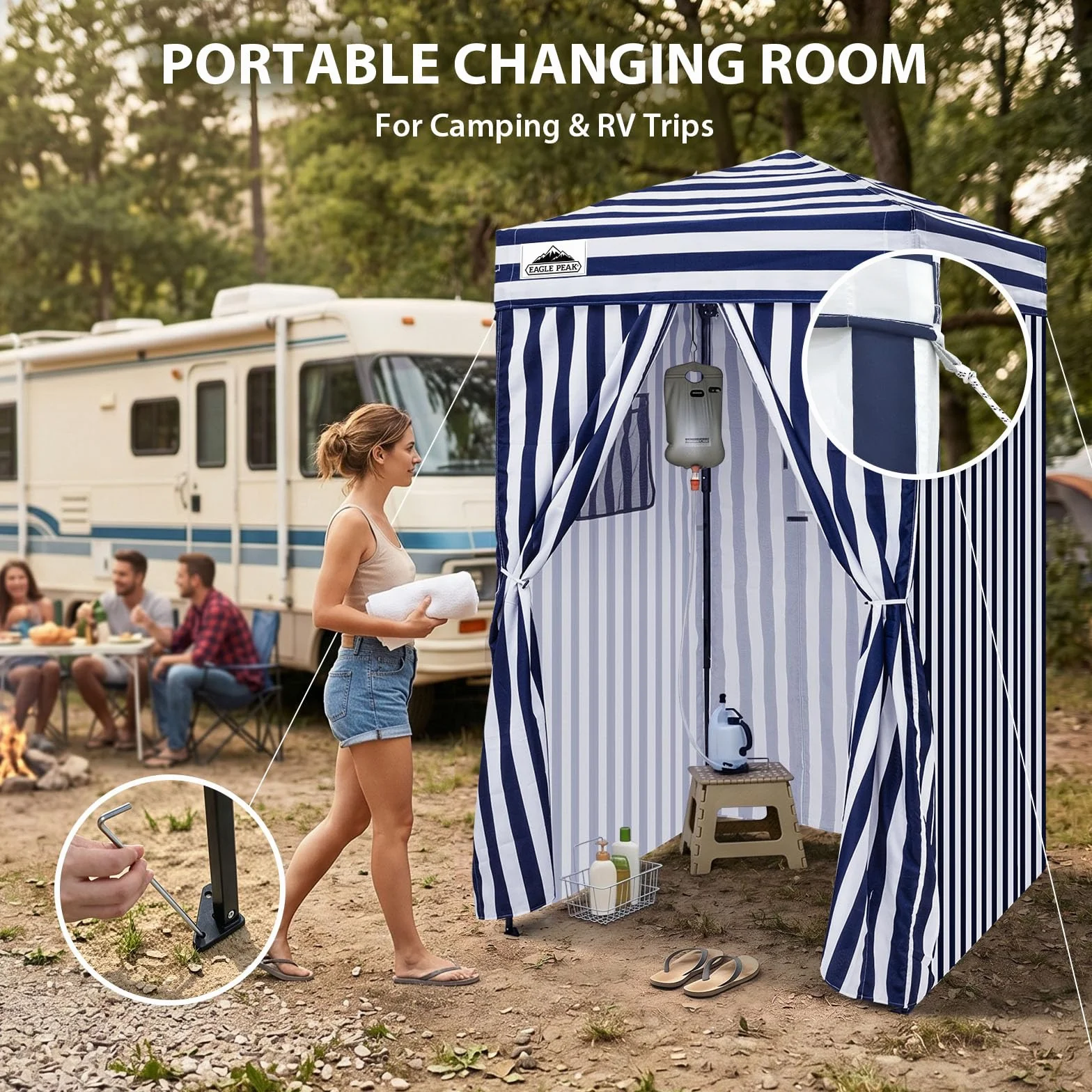 EAGLE PEAK Toldo Plegable Plegable Ultra Compacto Flex