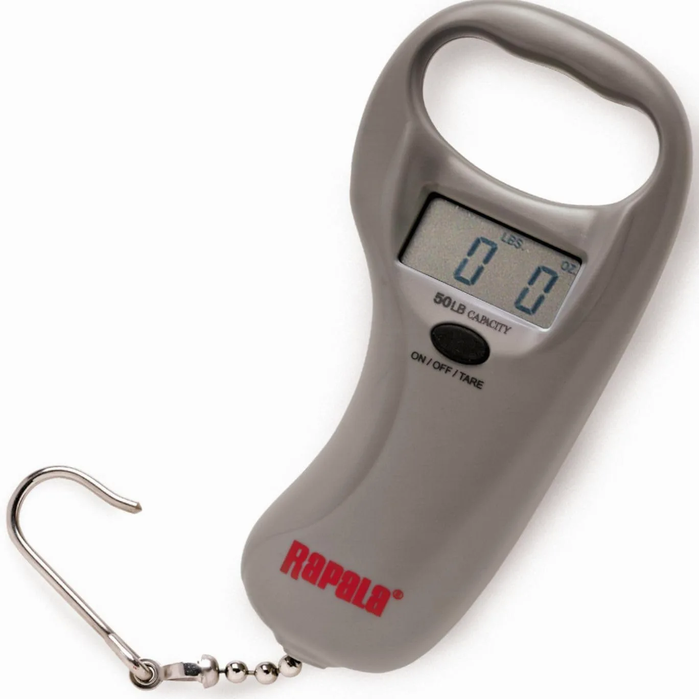 Rapala - Báscula digital Sportsman Digital Scale - Accesorios de pesca para pesar peces - Peso máximo 25 km - Pantalla fácil de leer - Pantalla kg y lb - Larga duración - Ganchos de acero inoxidable