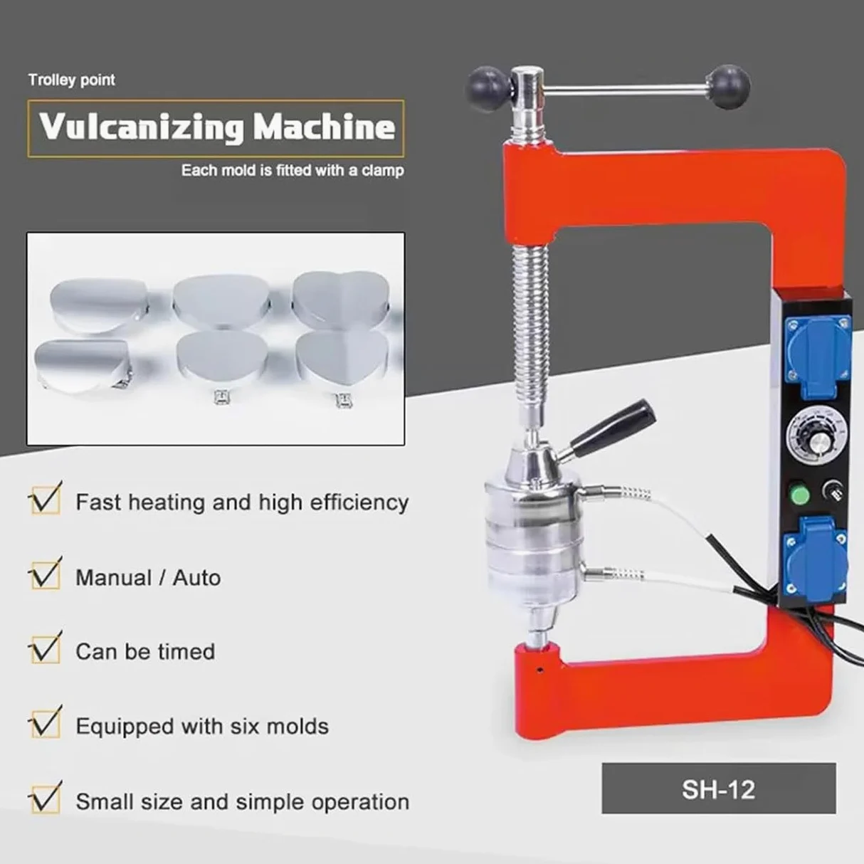 Máquina de reparación de neumáticos con control de temperatura constante para mantenimiento profesional de automóviles