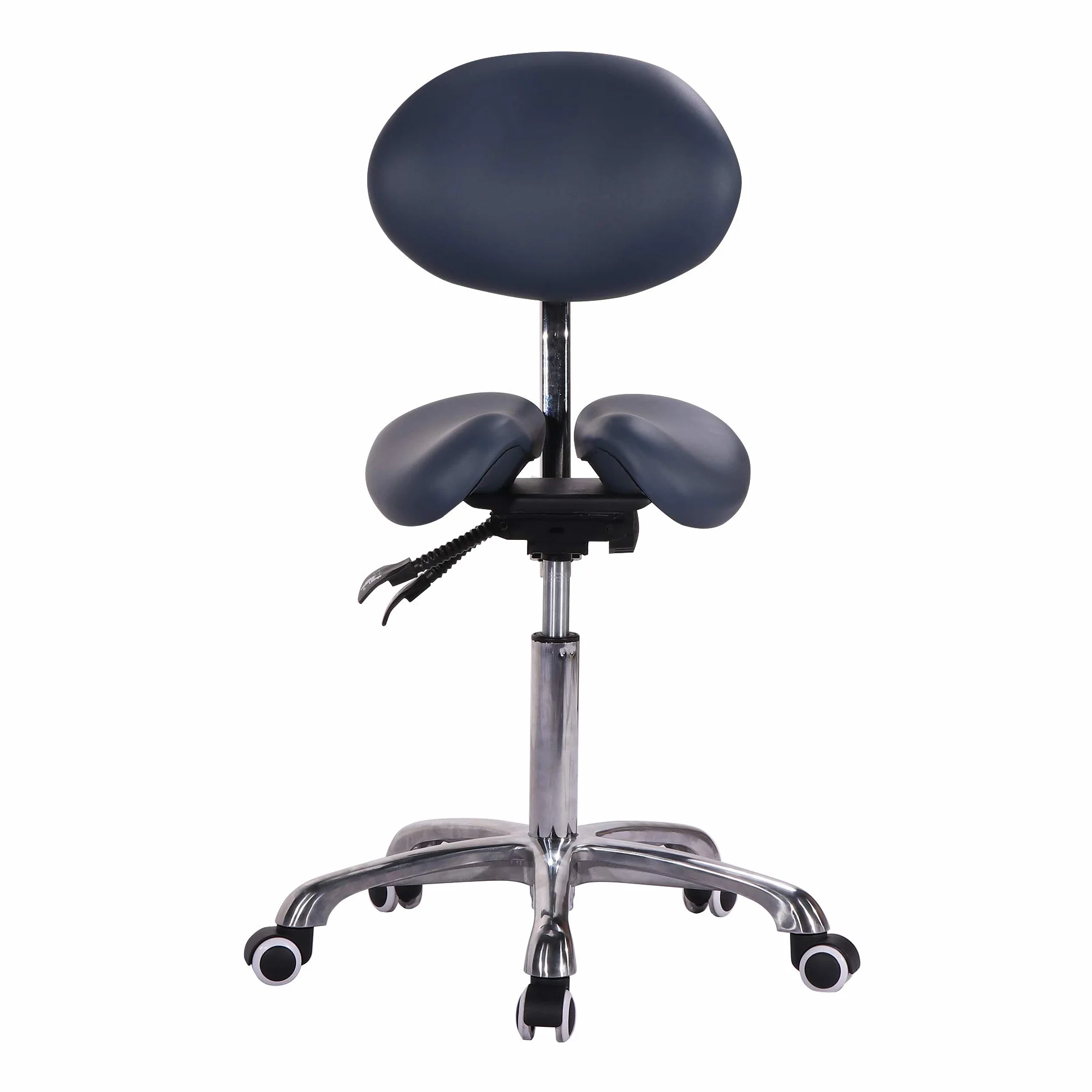Master Massage Taburete ergonómico con Respaldo y Dos Opciones de inclinación Azul Real