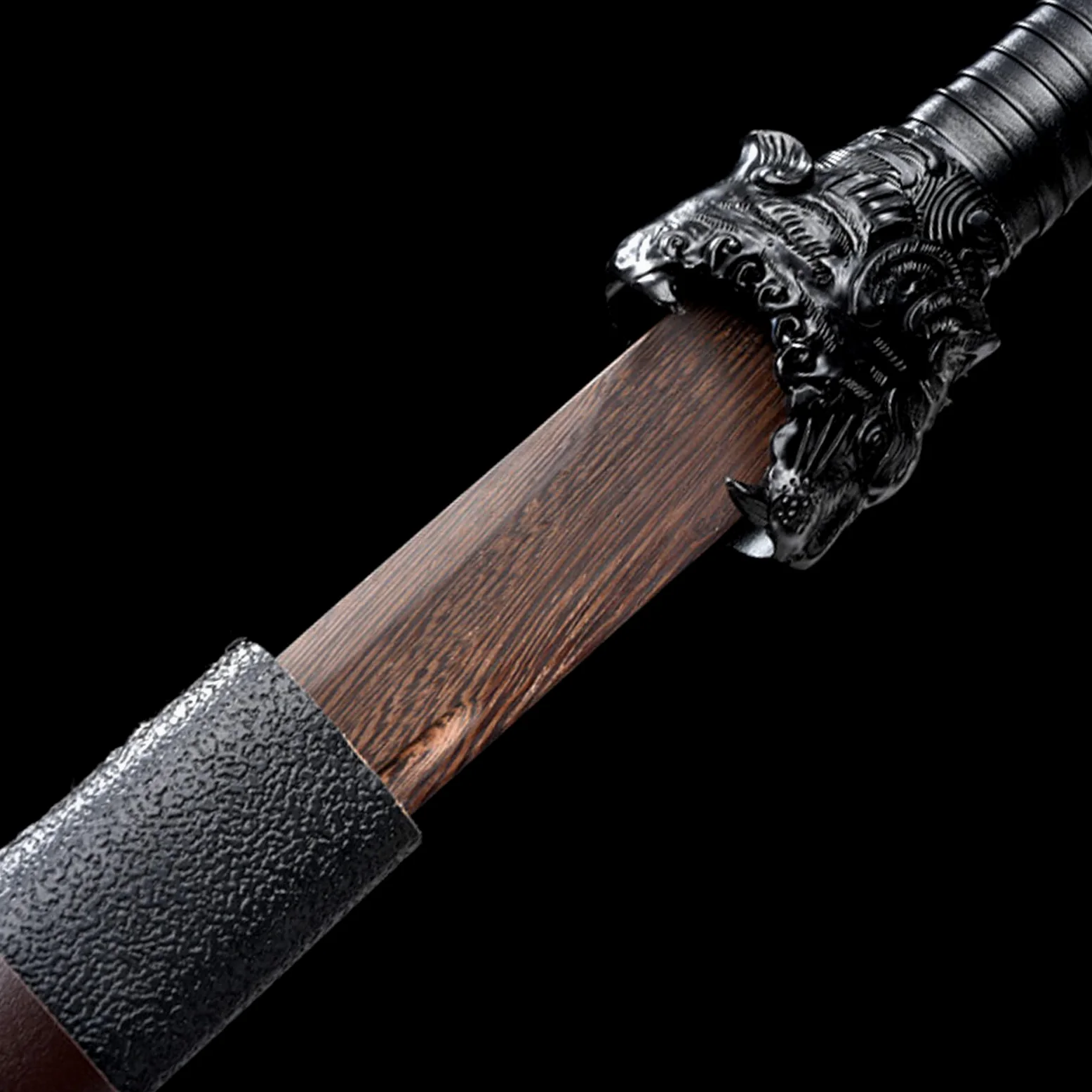 Espadas Rectas Hechas a Mano de 107 cm,Espada samurái de Palisandro Natural,Espada de Entrenamiento Katana de Madera para Regalos,exhibiciones,Cosplay,Artes Marciales,decoración