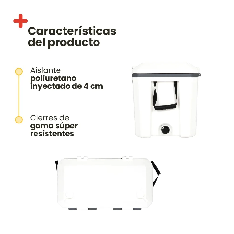 Inuitz Nevera Portatil Grande 100L – Conserva el frío Durante Más Tiempo con Esta Nevera Camping– Ideal para jornadas intensas de Pesca - Ideal para Nevera Camping