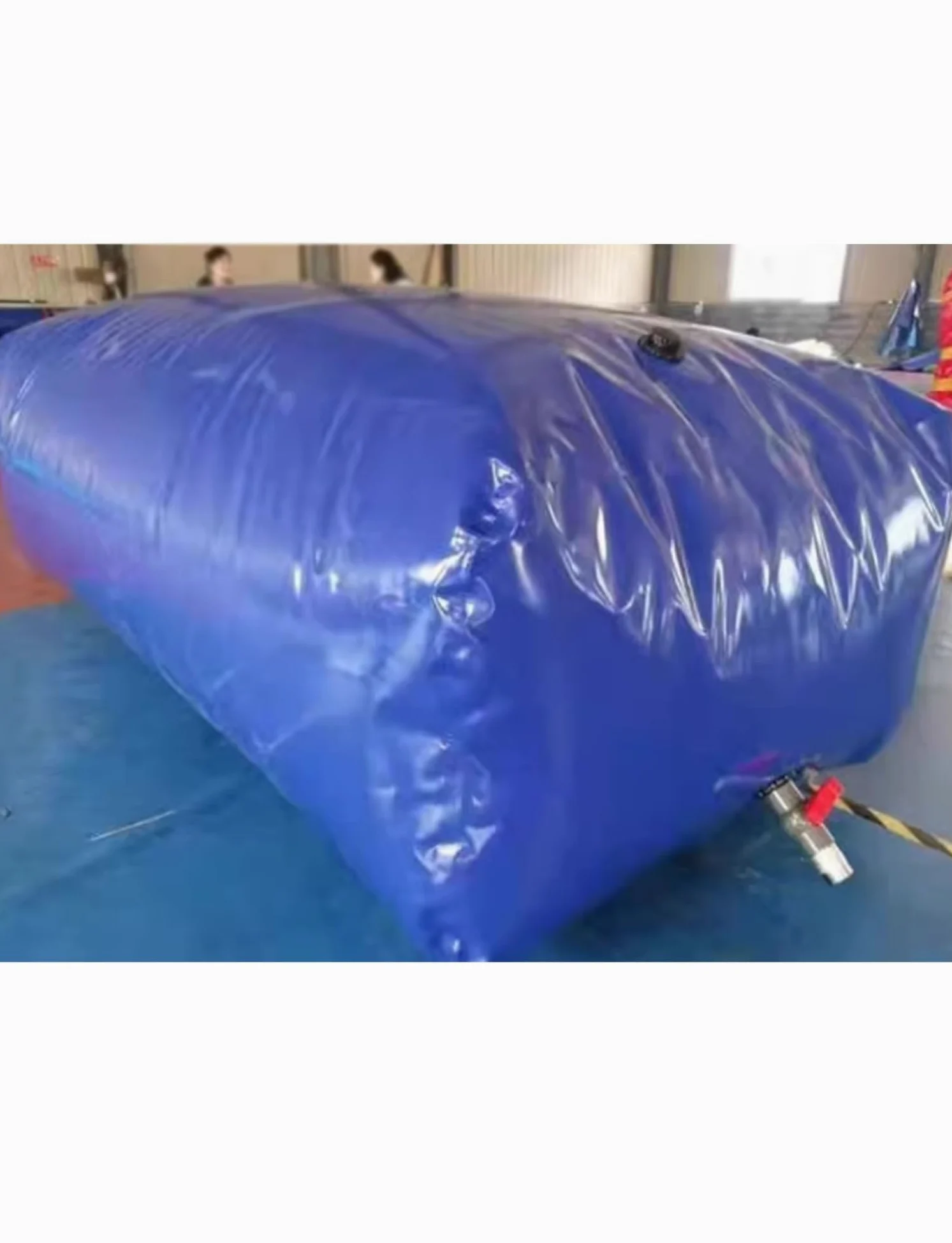 Bolsa grande de almacenamiento de agua, cubo de agua flexible plegable, a prueba de fugas con grifo, resistente para extinción de incendios, jardinería y uso de emergencia