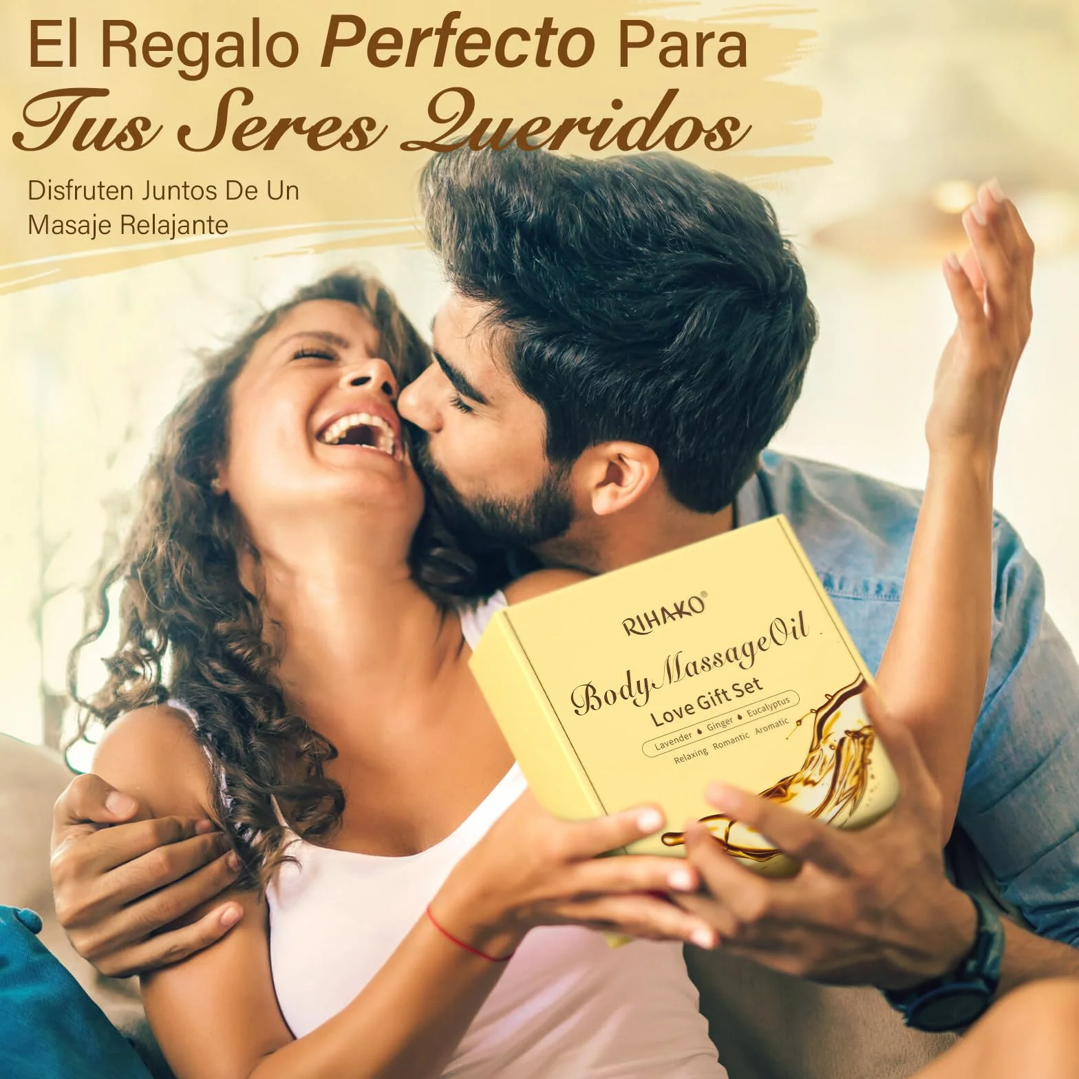 Set Aceites de Masaje para Terapia, Drenaje Linfático, Jengibre, Lavanda, Eucalipto, 3 x 100 ml