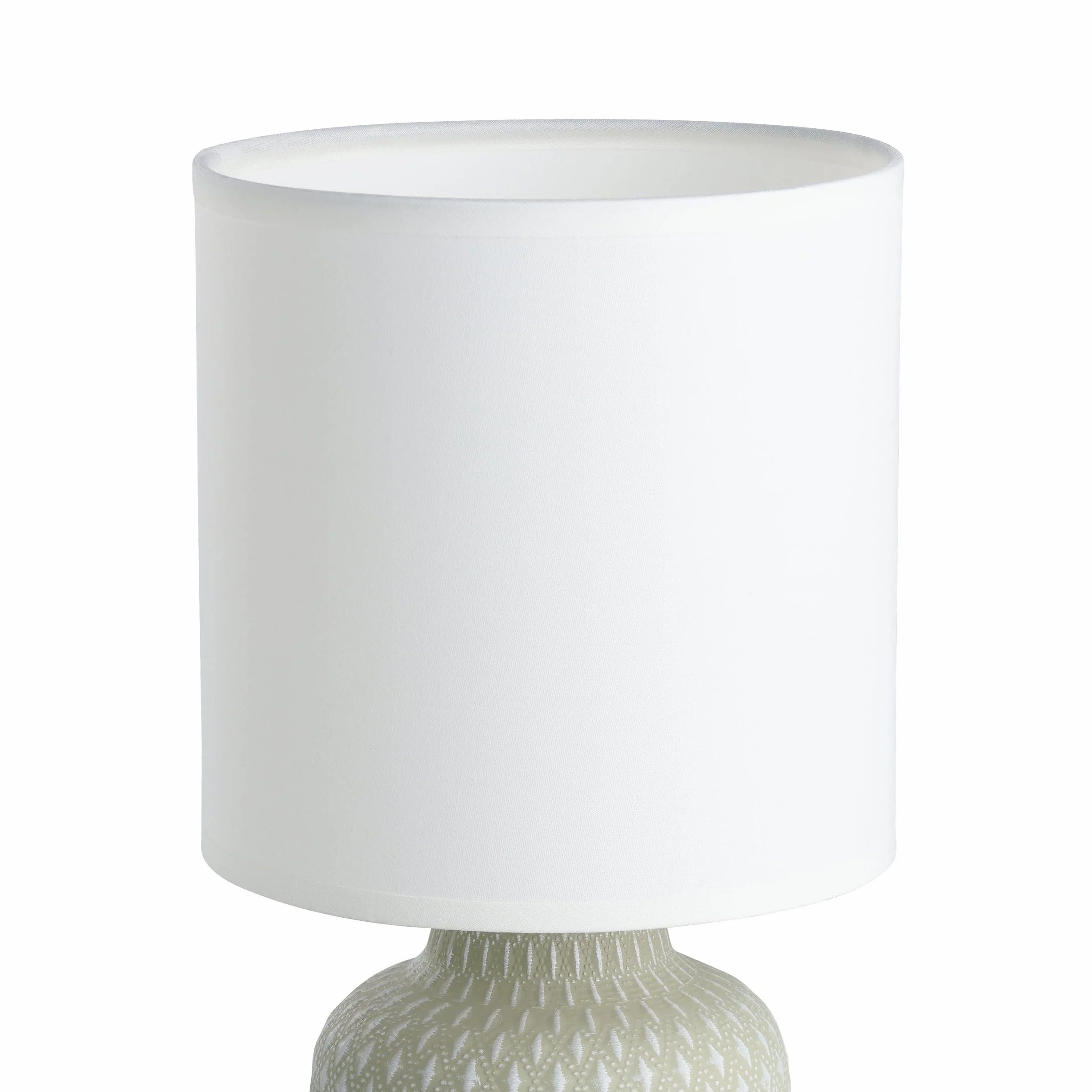 Eglo Bellariva Lámpara de mesa cerámica gris textil blanco E14