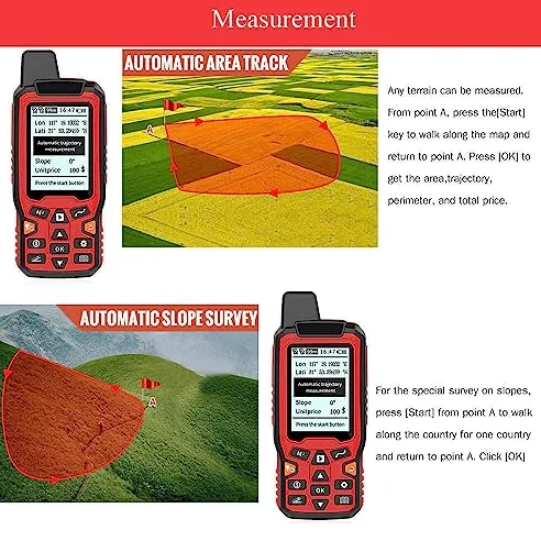Dispositivo GPS de mano para topografía y navegación precisa, diseño antideslizante, ideal para bosques, tierras agrícolas, montañas, minas y zonas de lago
