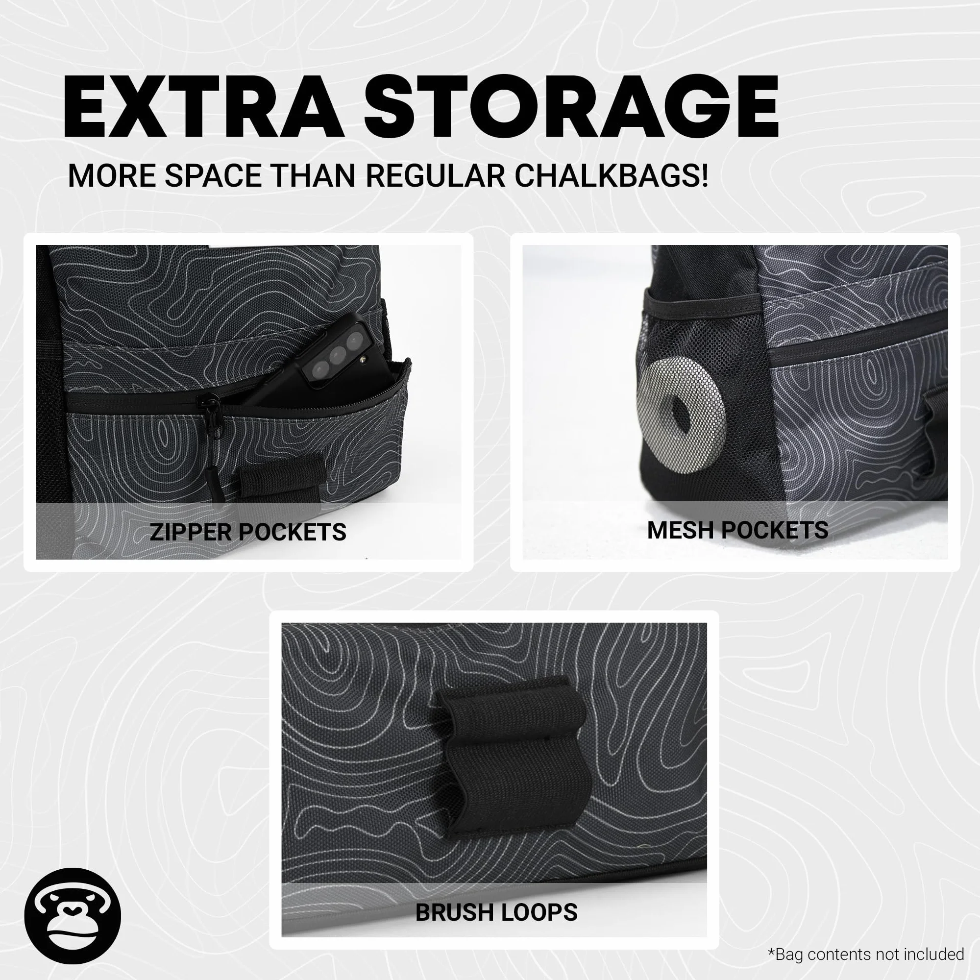 Boulder Chalk Bag z Pędzlem - Zestaw do Wspinaczki