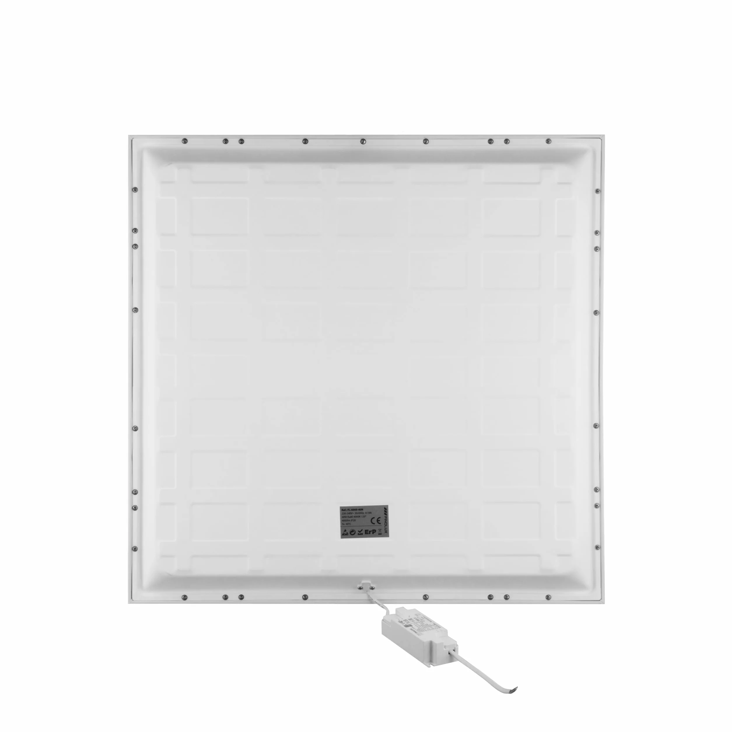 Panel LED Retroiluminado 40W 4000Lm Luz Fría 6500K 60x60cm Driver Philips Anti-parpadeo CRI>80