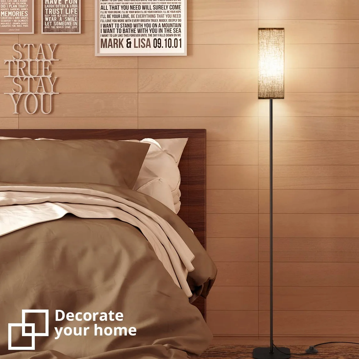 IPARTS EXPERT Lámpara de pie LED estilo moderno-retro, 67 po hauteur, pour salon