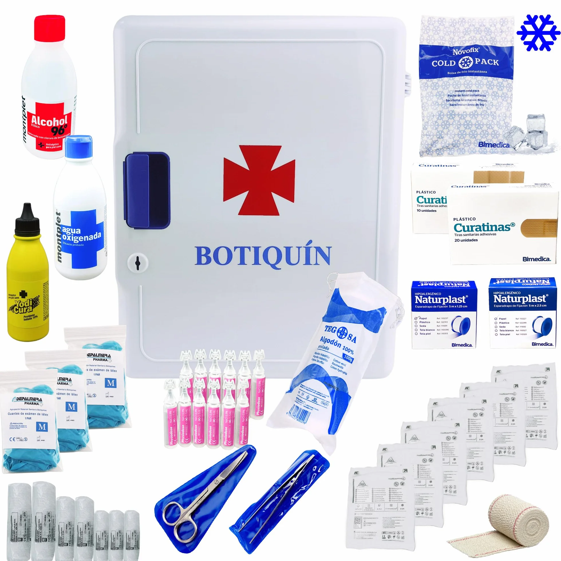 Pharma Armario Botiquin Primeros Auxilios Grande de Pared Homologado Completo