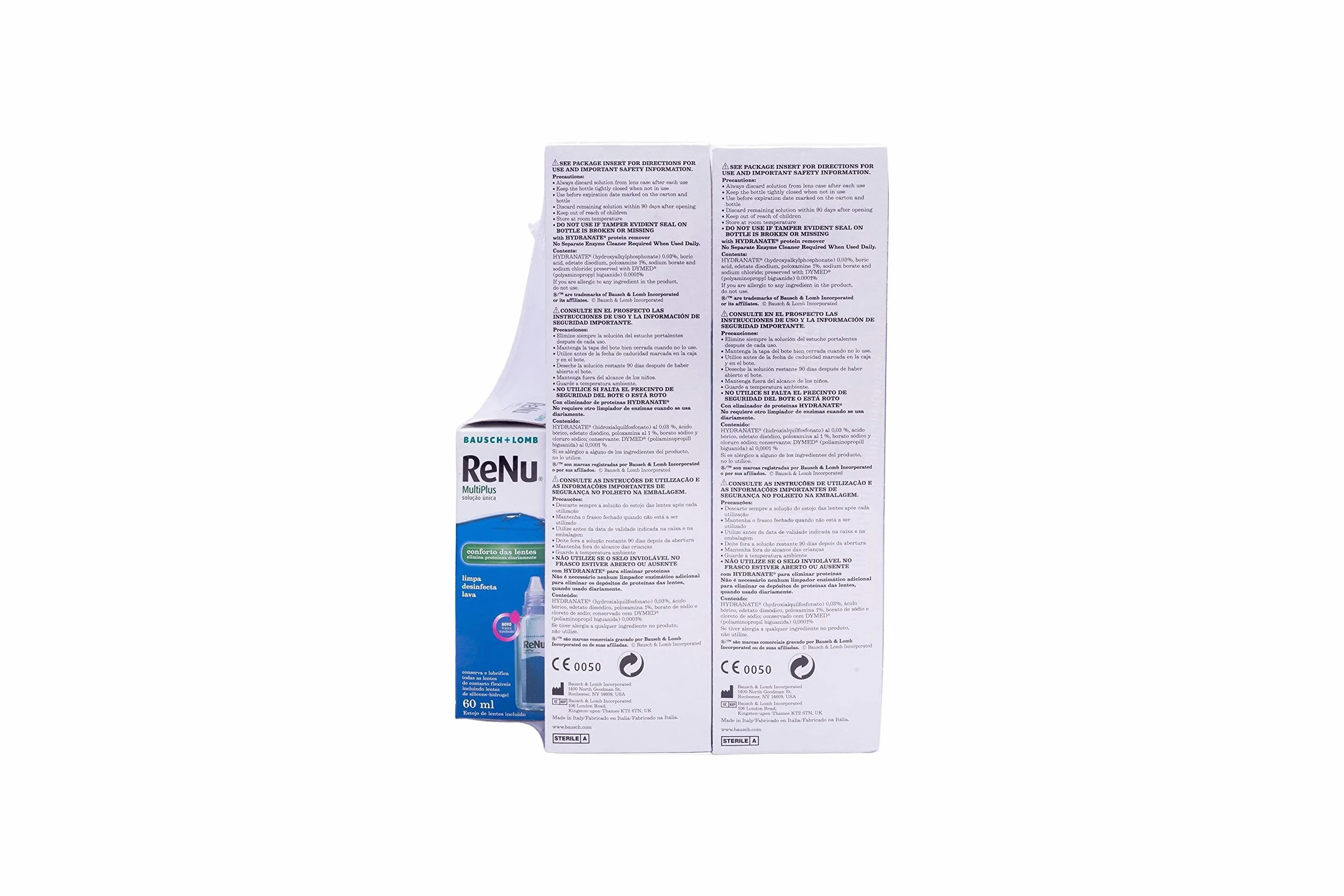 Bausch + Lomb Renu MultiPlus Solución Única 2 x 500ml + 60ml para lentes de contacto blandas