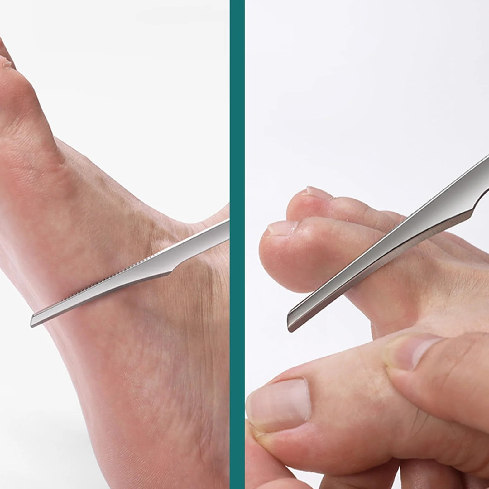 Eliminador de callos para pies - Herramienta de lijado manual, exfoliador de piel gruesa y limpiador portátil