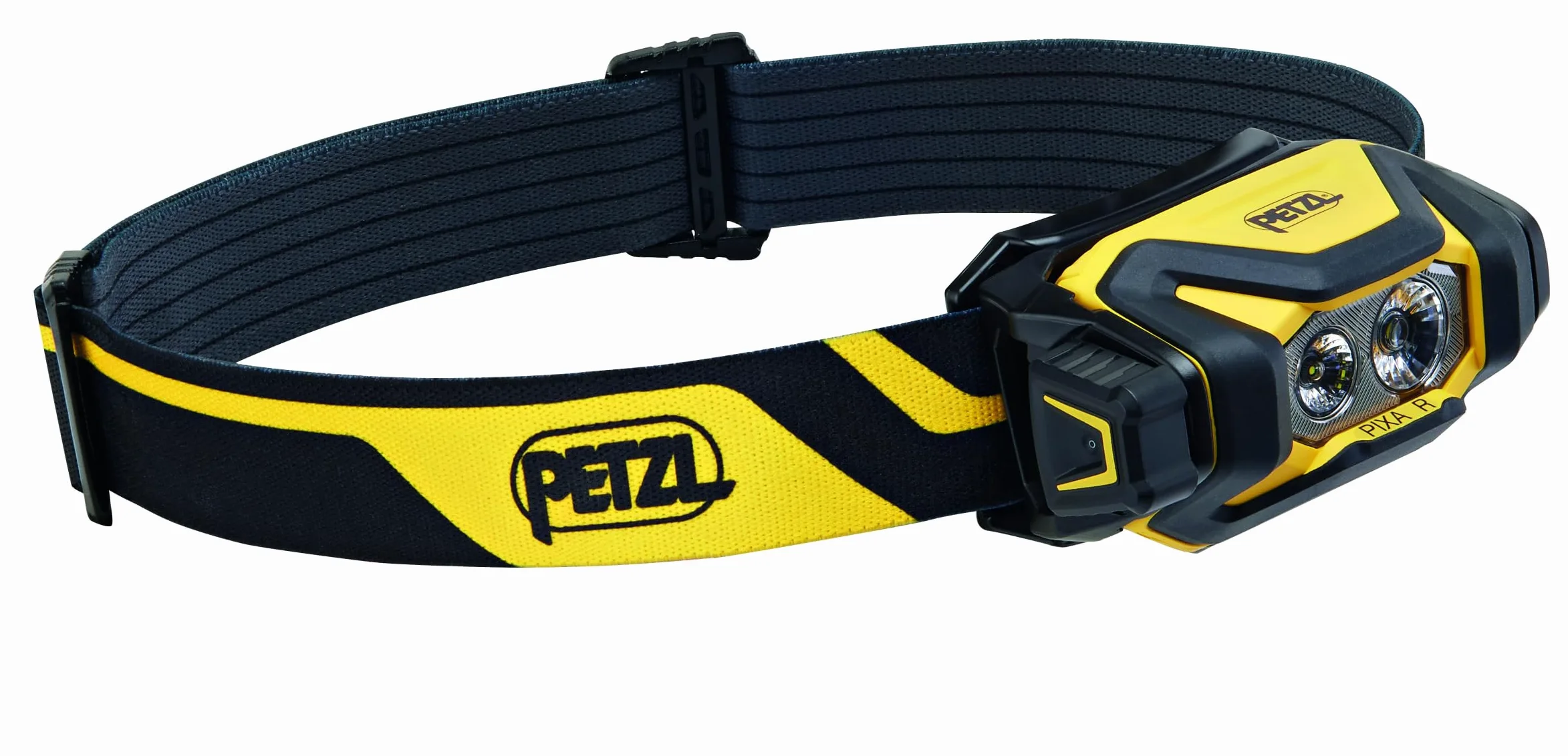 PETZL PIXA R - Linterna frontal LED (600 lúmenes, IP68, impermeable, recargable), color negro y amarillo