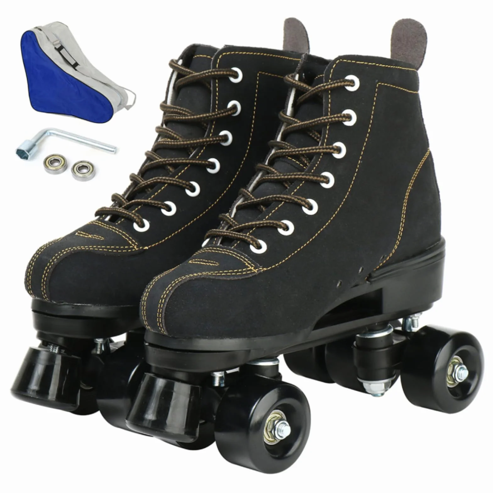 Patines de doble fila ajustables cuatro ruedas exteriores talla 4.5-10.5