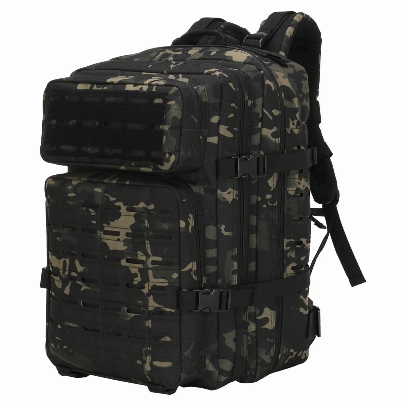 Mochila Táctica 45L Militar, Paquete de Asalto Molle de Gran Capacidad Impermeable Bolsa para Ejército, Mochilas de Marcha para Emergencias de 3 Días Caza Senderismo Acampada Actividad al Aire Libre