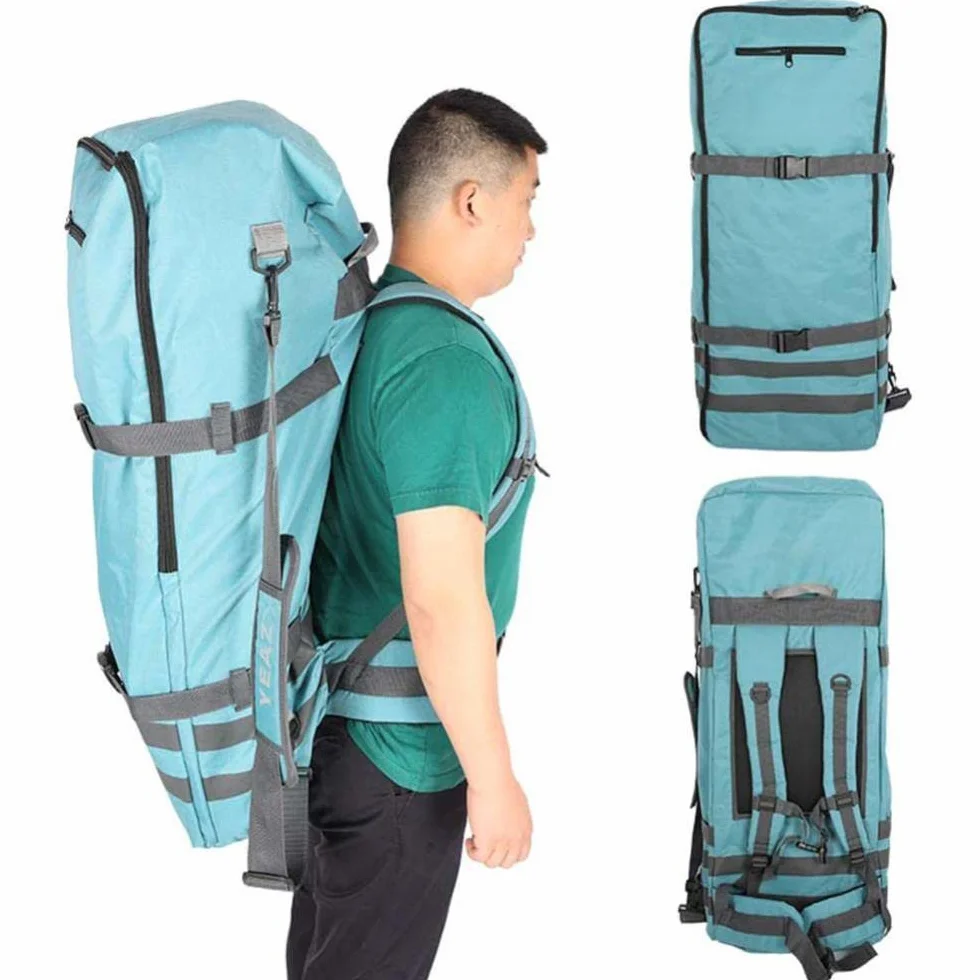Mochila para tabla de remo, bolsa de viaje con cremallera, portátil, de nailon, impermeable, gran capacidad, para tabla de surf inflable, 84 L