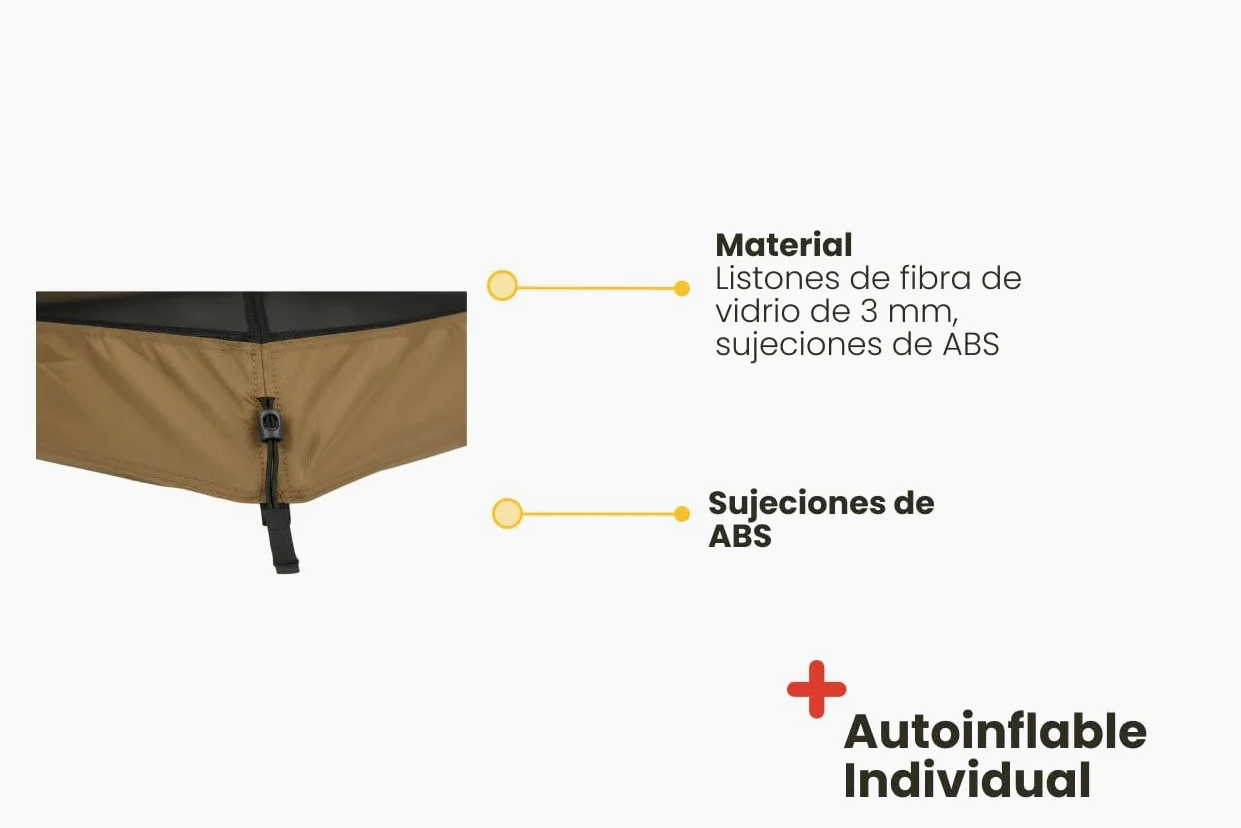 Inuitz Tienda de campaña 1 Persona Ultraligera – Ligera y Resistente 1 kg – Montaje rápido con Clavos y Cordones – Ideal para Camping, Trekking y Senderismo en Solitario