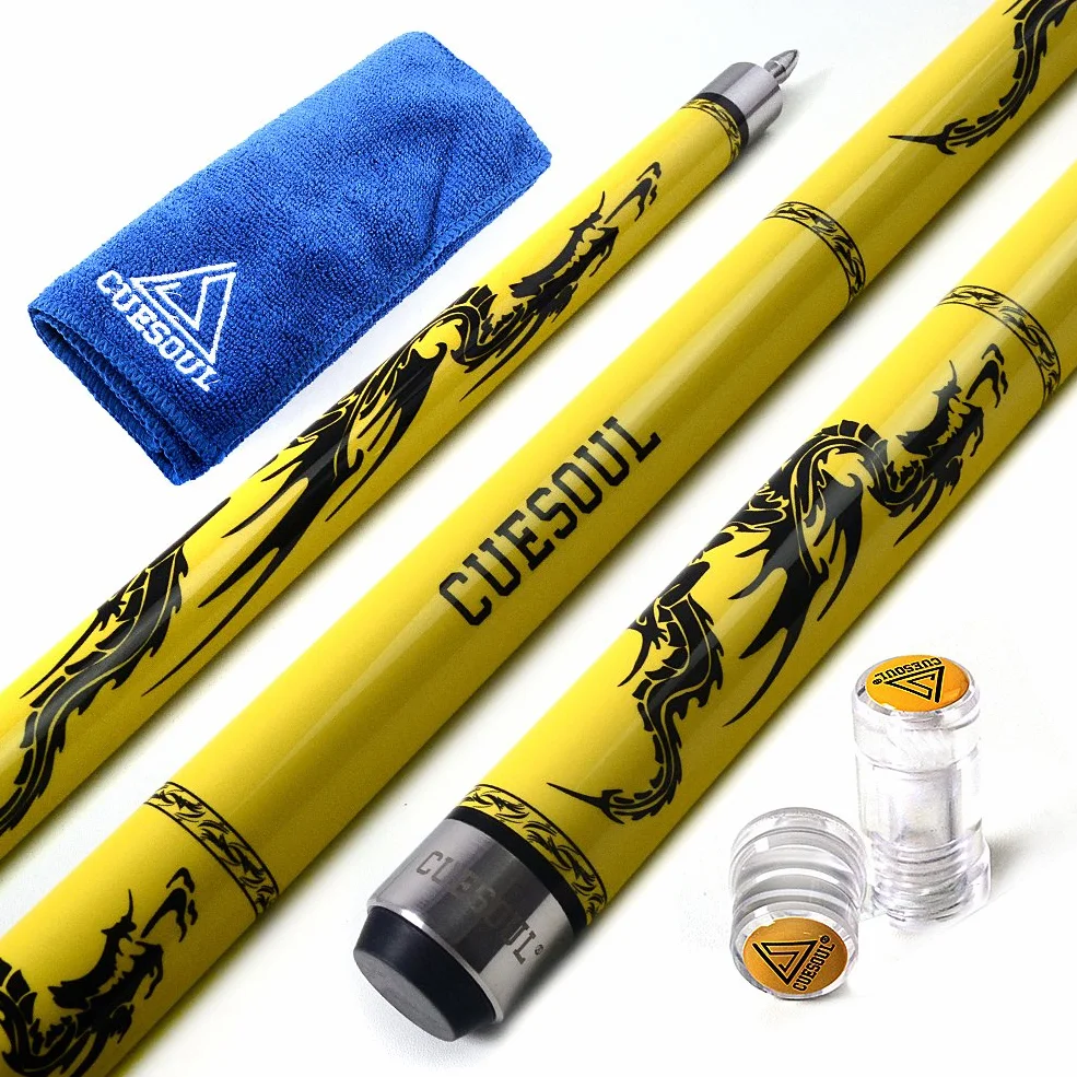 CUESOUL DS y SOOCOO Taco de Billar de Arce Serie 58" 19 oz Punta 11,5 mm/12,5 mm/12,75 mm