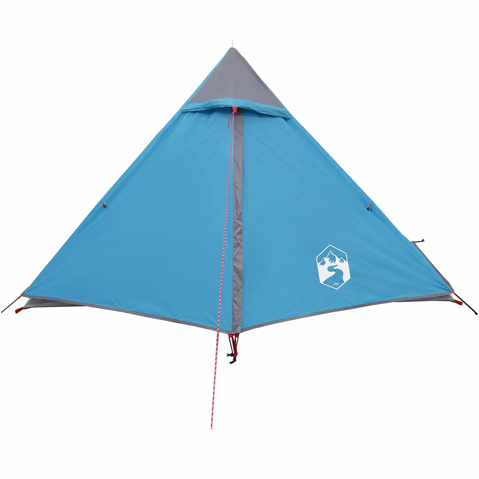 Tienda de trekking azul 222 x 85 x 125 cm de poliéster 185T con revestimiento de poliuretano, tienda de campaña ligera, impermeable y resistente al viento, con mosquitera, ideal para exteriores