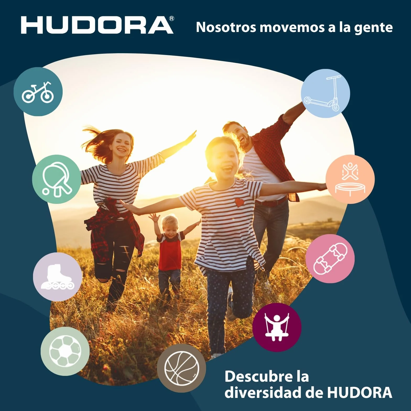 HUDORA Portería de Fútbol Pro Tect - Portería acolchada con red para niños y adultos