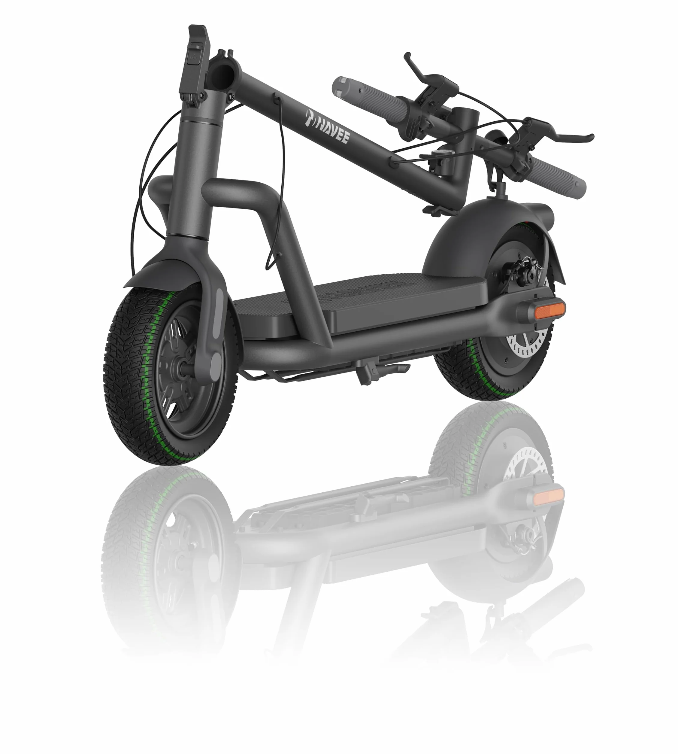 NAVEE Patinete Eléctrico Homologado DGT, 25-90km Autonomía, Máx 25km/h, Frenos Tambor y Disco con E-ABS, Intermitentes, TCS, App Móvil, Pendiente 15-28%