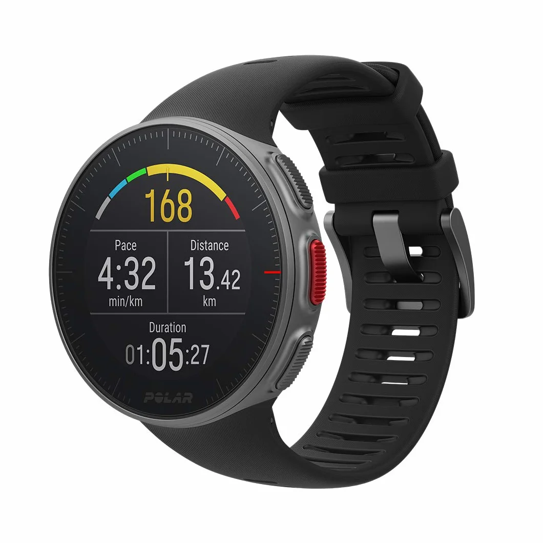 Polar Vantage V Reloj Premium GPS Frecuencia Cardíaca Multideporte Triatlón Potencia Running Batería Ultra Larga Resistente Agua M/L Negro