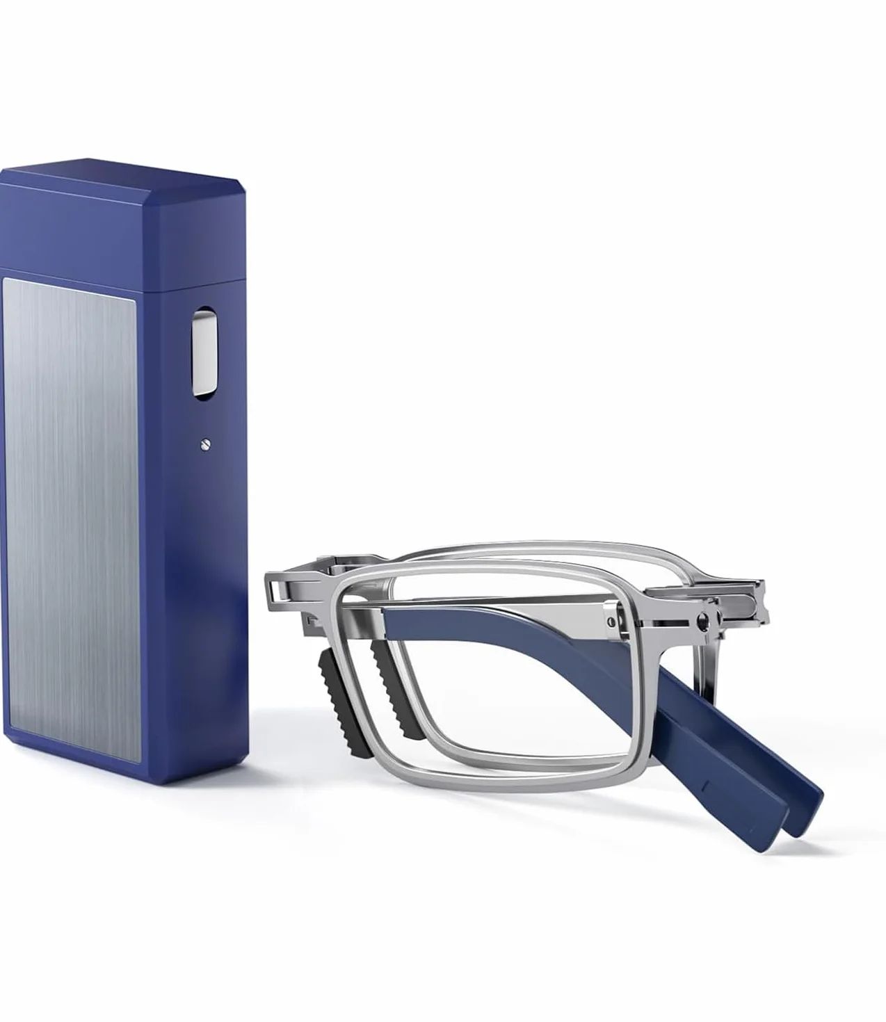 Hubeye Gafas de lectura plegables de metal con bisagras de resorte anti luz azul