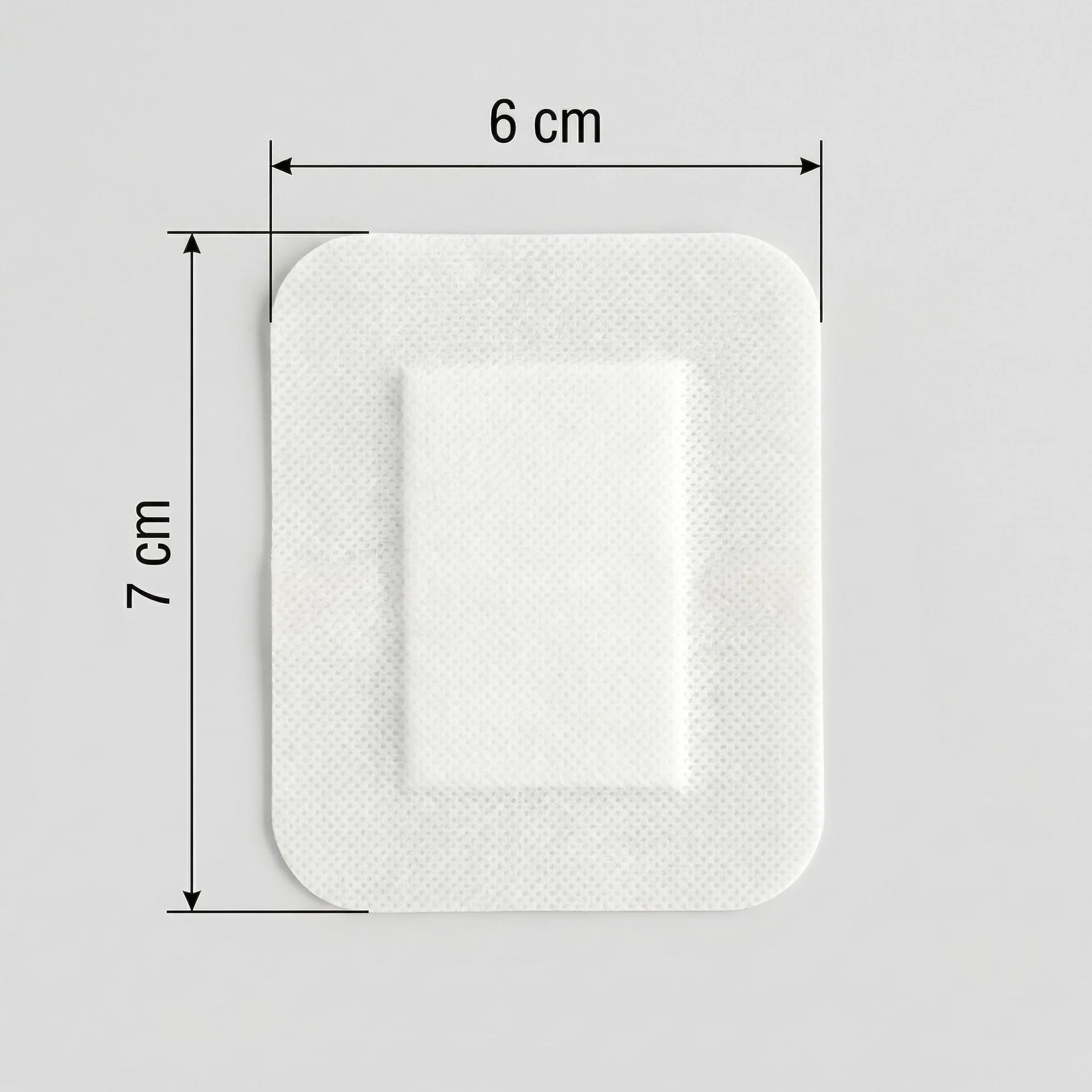 KMINA Apósitos Adhesivos de TNT Estériles 6x7 cm 1600 unidades