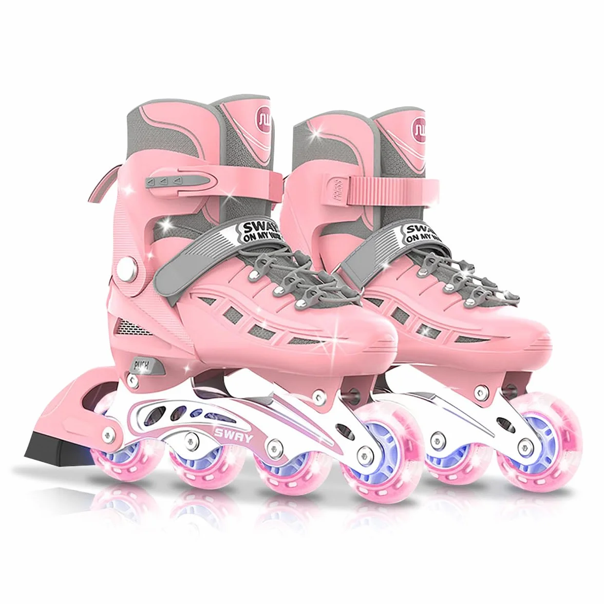 Patines en Linea Ajustables para niños y Adultos,Rodamiento de ABEC-7,Flash Ruedas,Patines en Linea Mujer,Patines en Linea Hombre