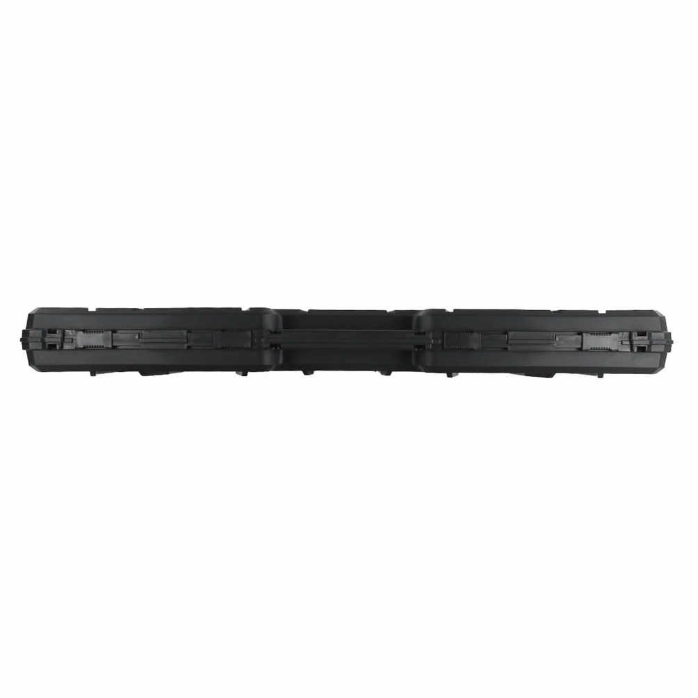 Genérico Maleta Rígida para Fusil, 100 cm, Interior Espuma Tipo Huevera, Polímero Reforzado, Negro, para Airsoft y Aire comprimido