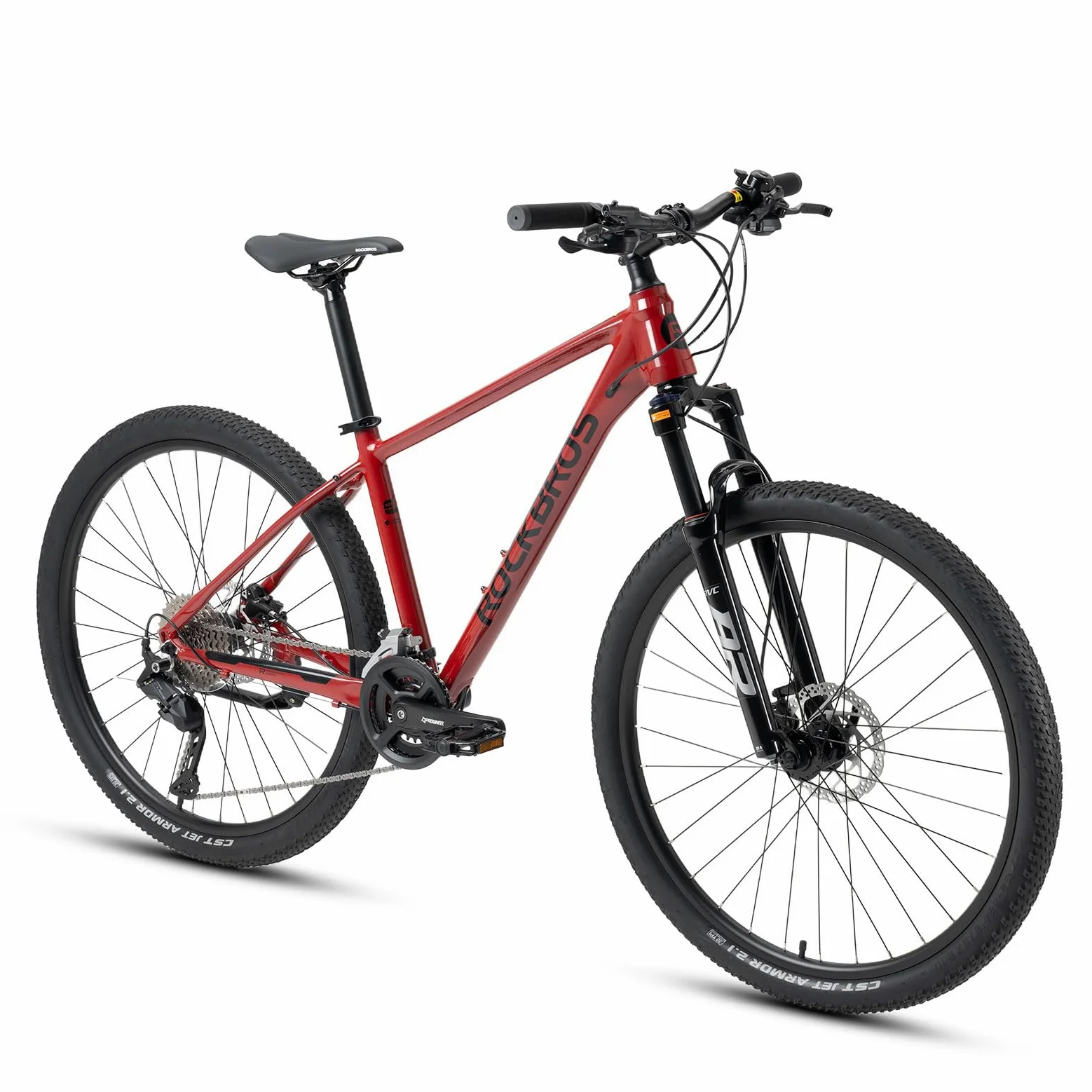 ROCKBROS MT·300 Bicicleta de Montaña 27.5" Aluminio, Suspensión Ajustable con Cambio Shimano Cues U3020 18 Velocidades, Cuadro 16/18/21 Pulgadas para Hombre y Mujer