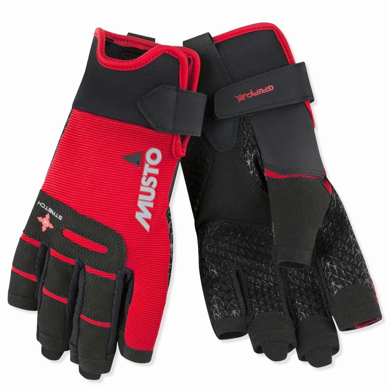 Musto Perfomance - Guantes Cortos para Dedo en Negro - Adultos Unisex - Guantes Flexibles y Transpirables para Deportes acuáticos