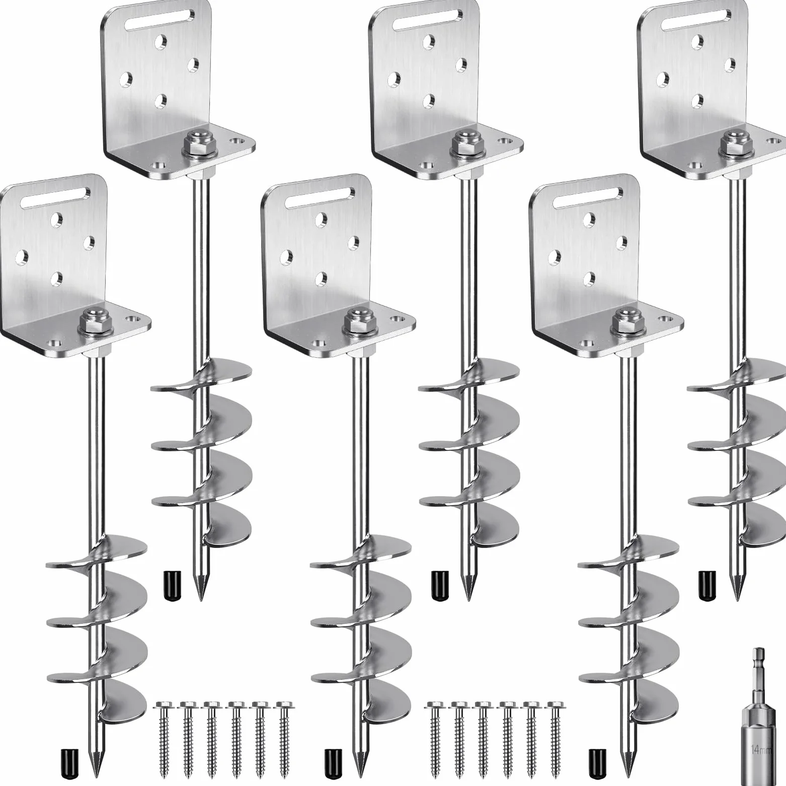 BeneLabel Punta de Camping Anemómetro de 7.6 cm para Columpio/Camping/Cabaña/Casa de Perro/Puerto/Toldos con Placa Fija