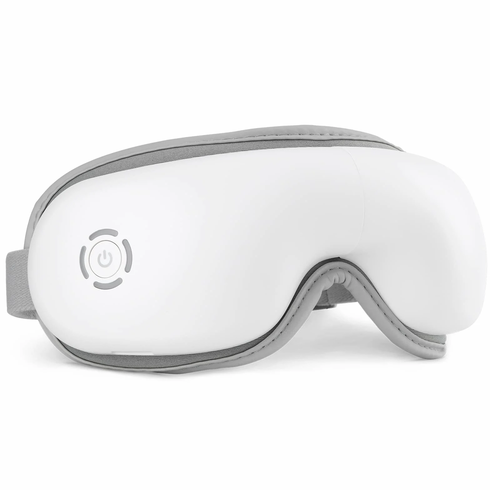 Mafiti Masajeador de ojos con calor compresión de aire Bluetooth recargable aliviar tensión ocular ojeras ojos secos mejorar sueño Blanco