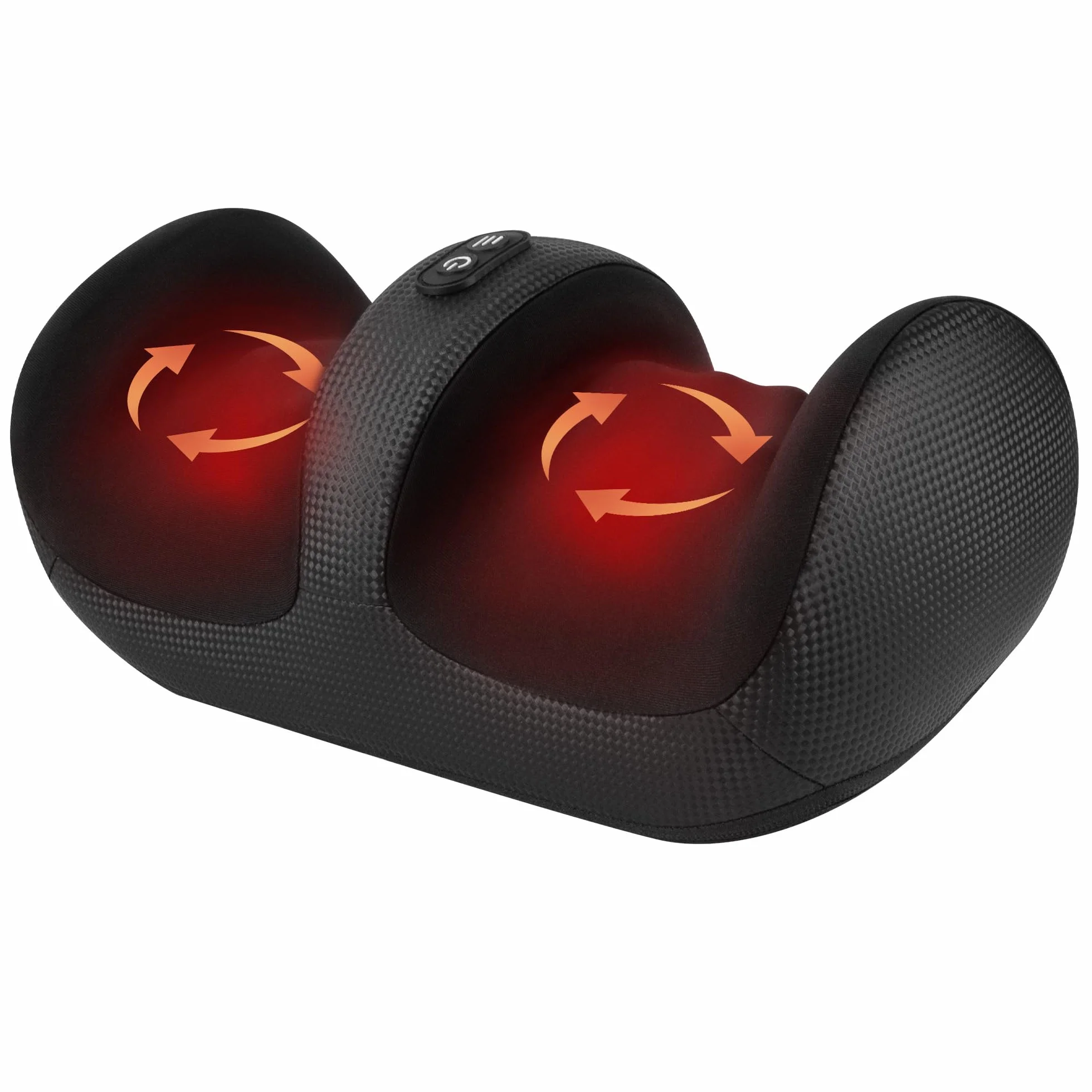 Nekteck Masajeador de Pies con Calor, Shiatsu, Amasado Profundo, Compresión de Aire, Negro