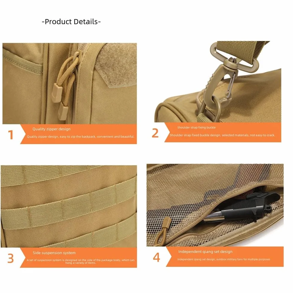 Bolso Táctico Policial, Bolsa de Almacenamiento al Aire Libre, Camping, Pesca, Caja de Pesca, Maletín Organizador para Munición