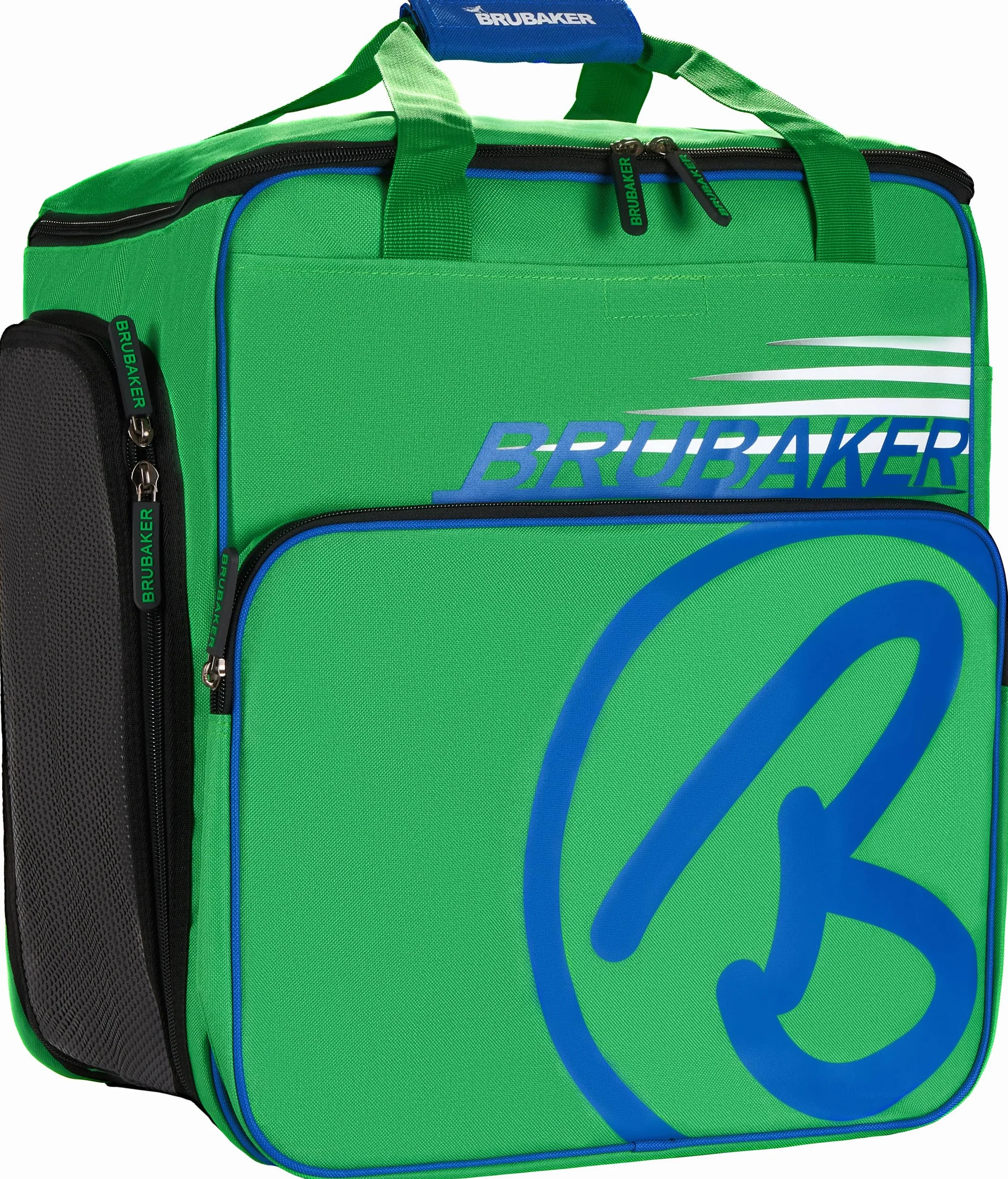 BRUBAKER 'Super Champion 2.0' Bolso para Deporte - Mochila Porta Botas De Esquí - Verde/Azul