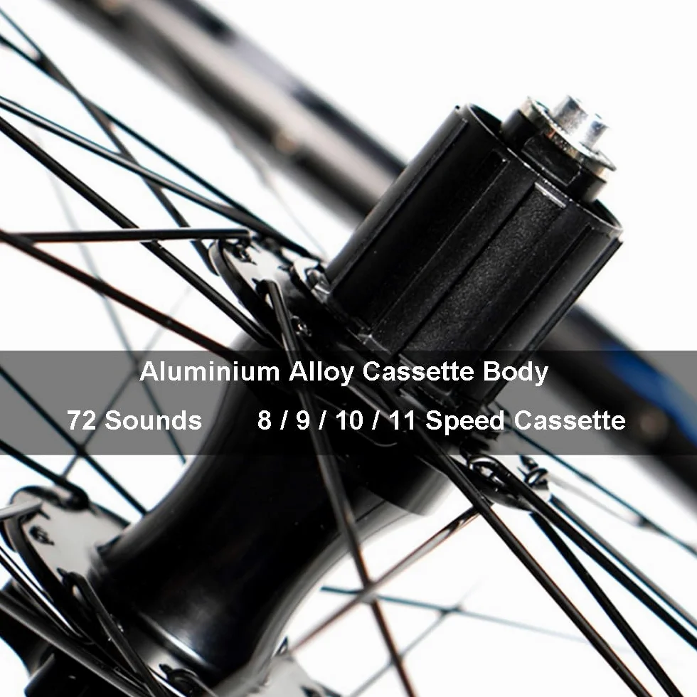349 Juegos de Ruedas de Bici Plegables Freno en V 8-11 Velocidad Cassette | 74/130mm BMX Ruedas delanteras traseras de liberación rápida, llantas de aluminio, rodamiento sellado