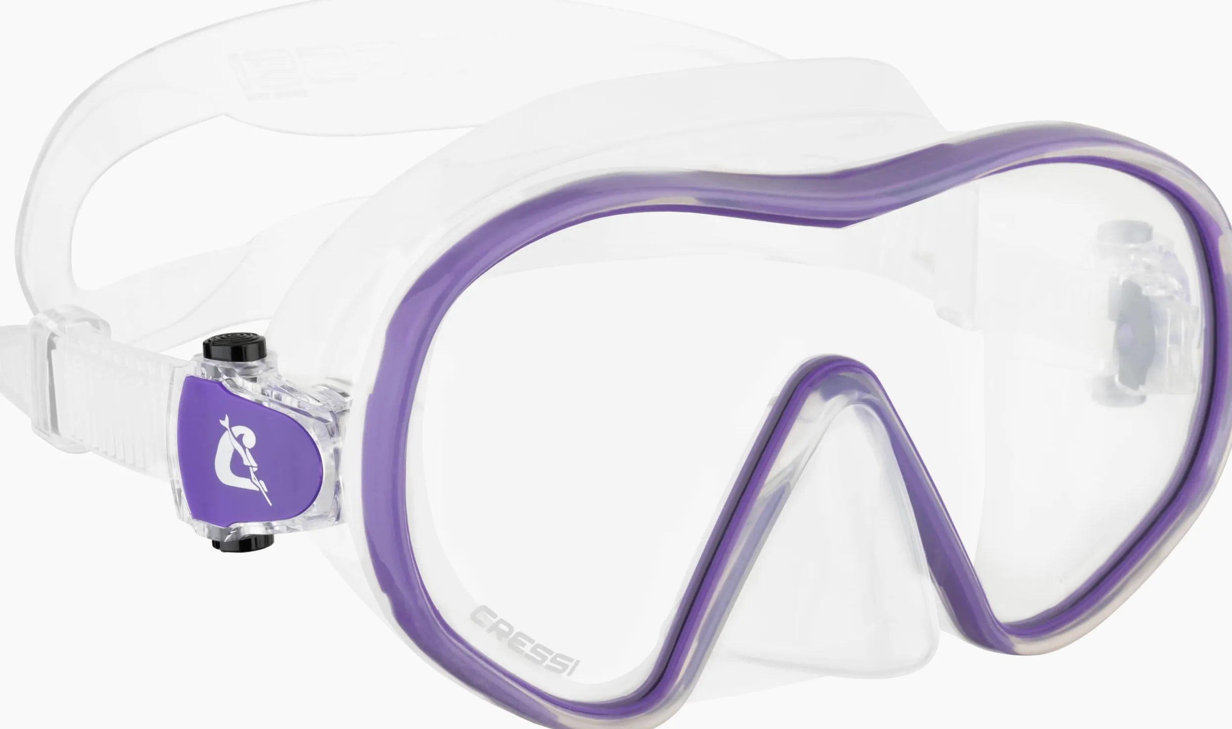 Cressi Máscara de Buceo sin Marco de Lente única y esnórquel seco para esnórquel, Buceo, F-Dual y Tao Dry: diseñado en Italia