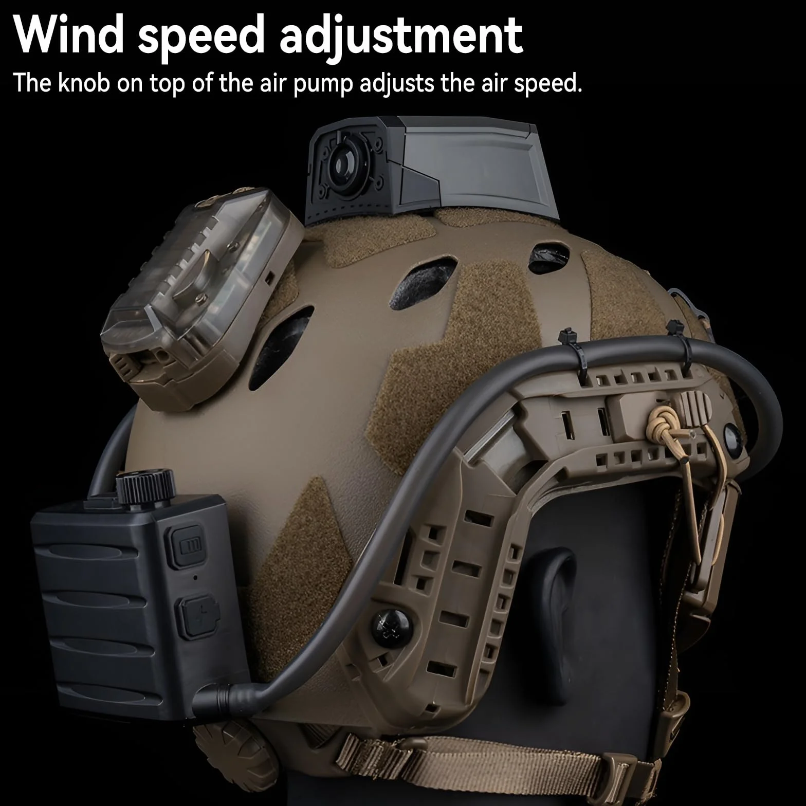 Ventilador antivaho para gafas con perilla ajustable, ajuste de velocidad del viento con cable USB, máscara de botón turbo, lentes de refrigeración, desempañador para la mayoría de cascos, cascos de