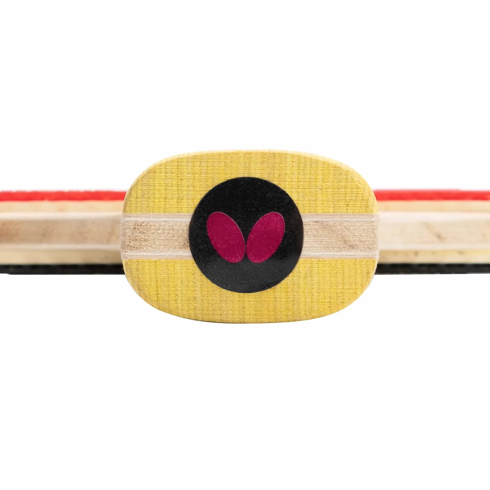 Raqueta de Tenis de Mesa BUTTERFLY Specialist | Raqueta de Tenis de Mesa Profesional para Jugadores avanzados y de competición | Gomas aprobadas por la ITTF Negro/Rojo | Superficie de Alto Agarre