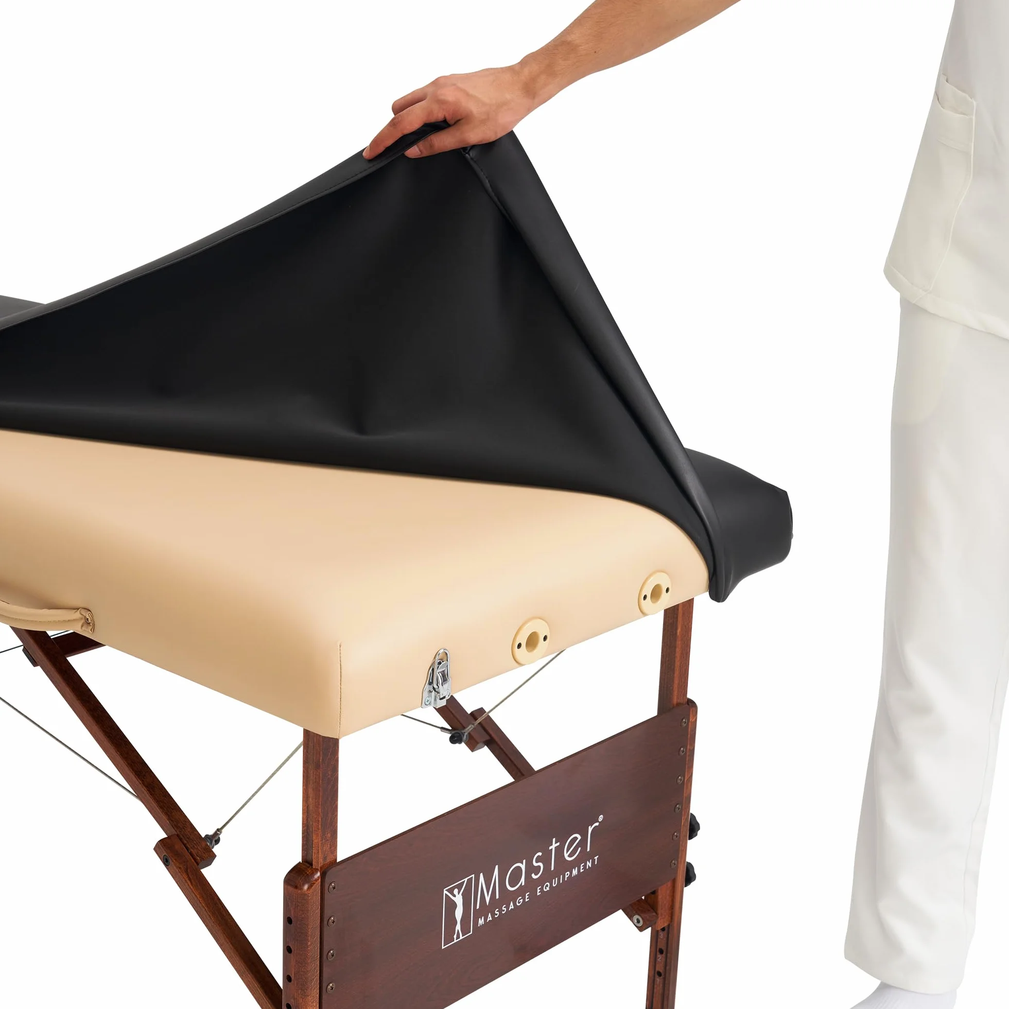 Master Massage 10162 Funda protectora para camilla de masaje cuero sintético lavable azul